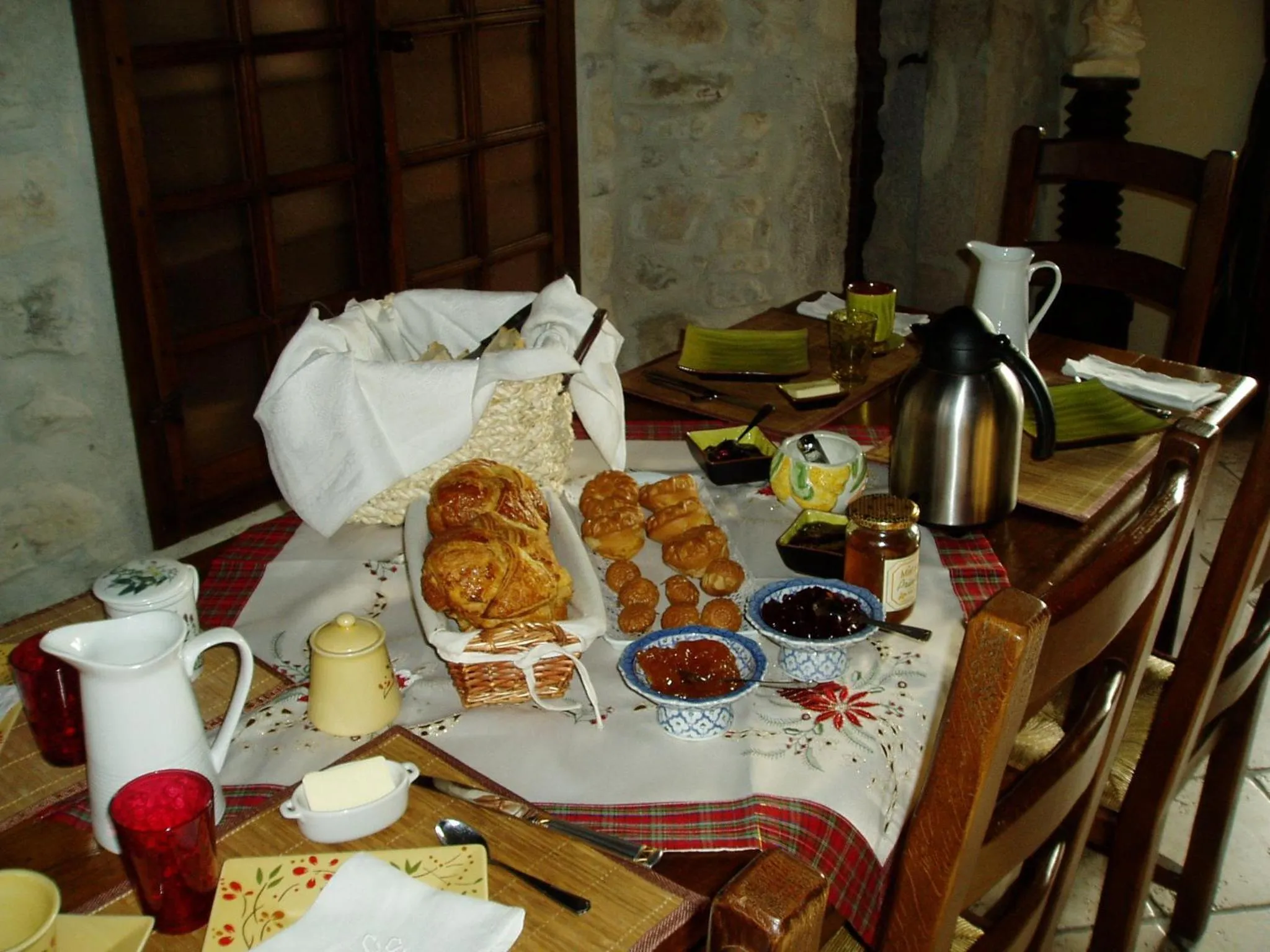 Continental breakfast in La Maison d'Euterpe