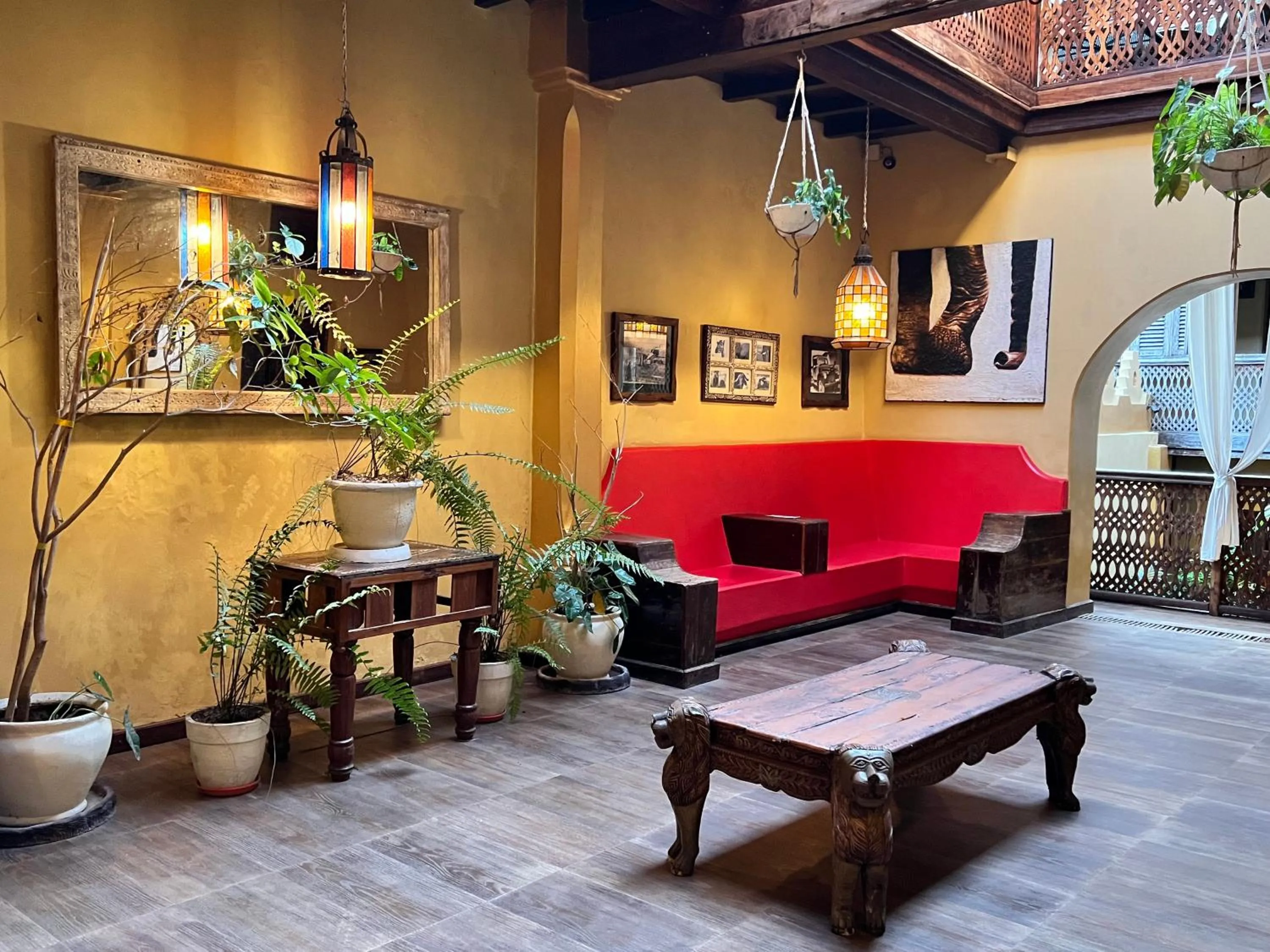 Seating area in Jafferji House