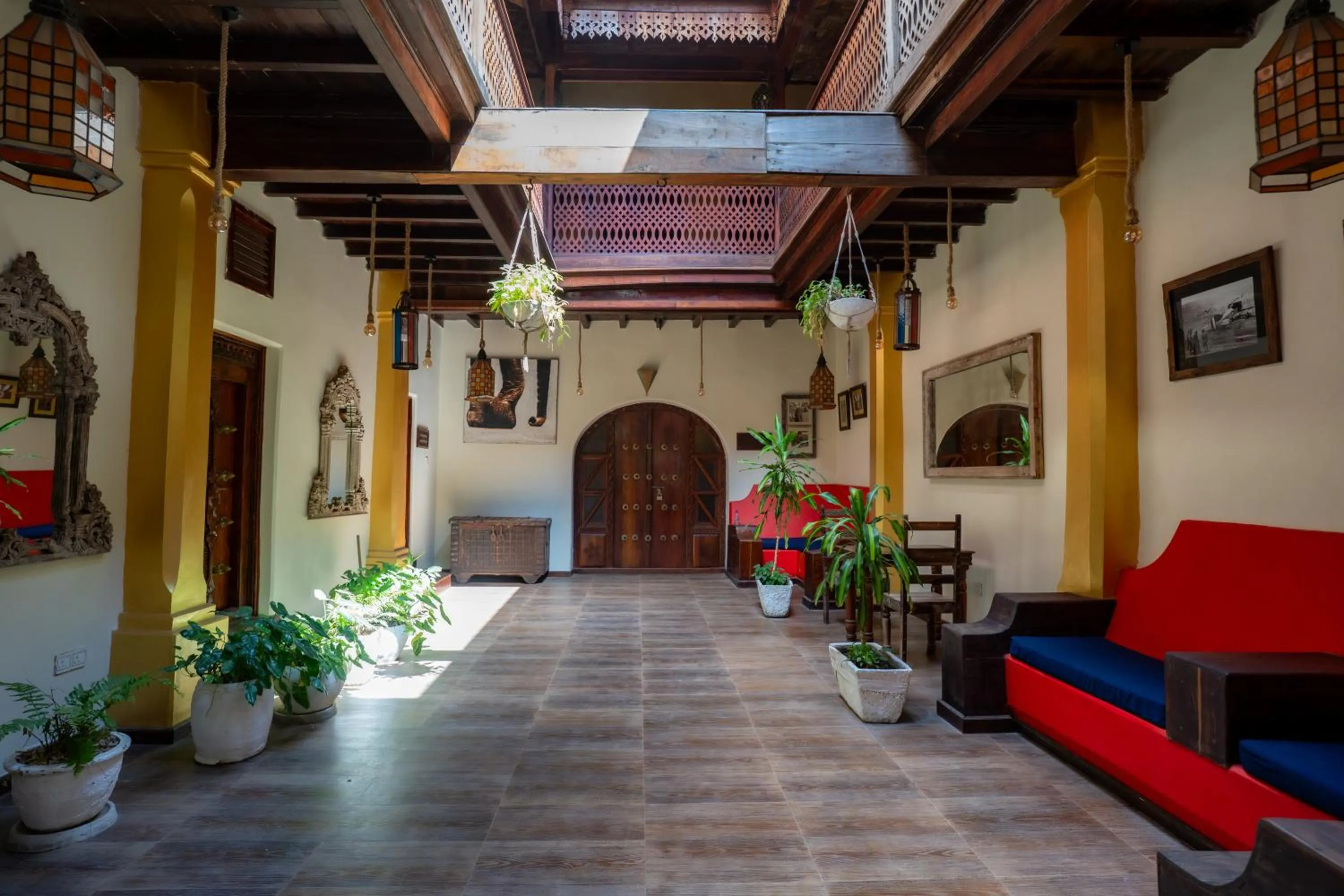 Seating area in Jafferji House