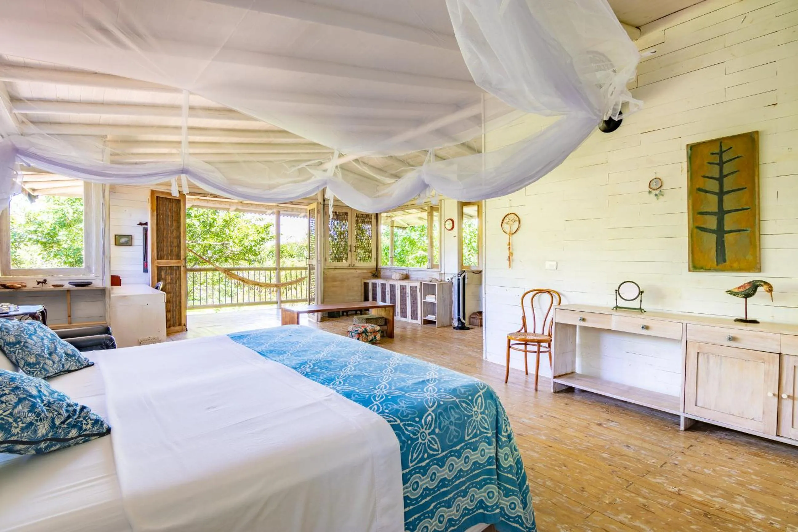 View (from property/room), Bed in Hotel Playa Manglares Isla Baru