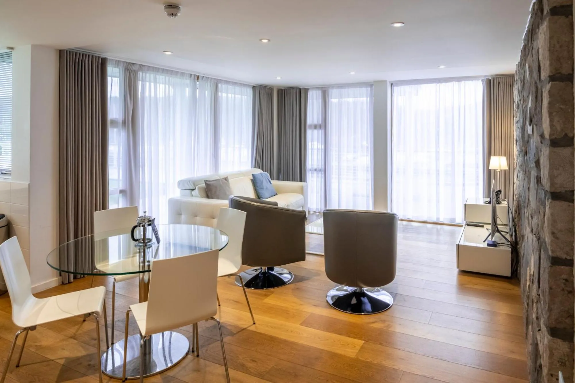 Living room in Portavadie Loch Fyne Scotland