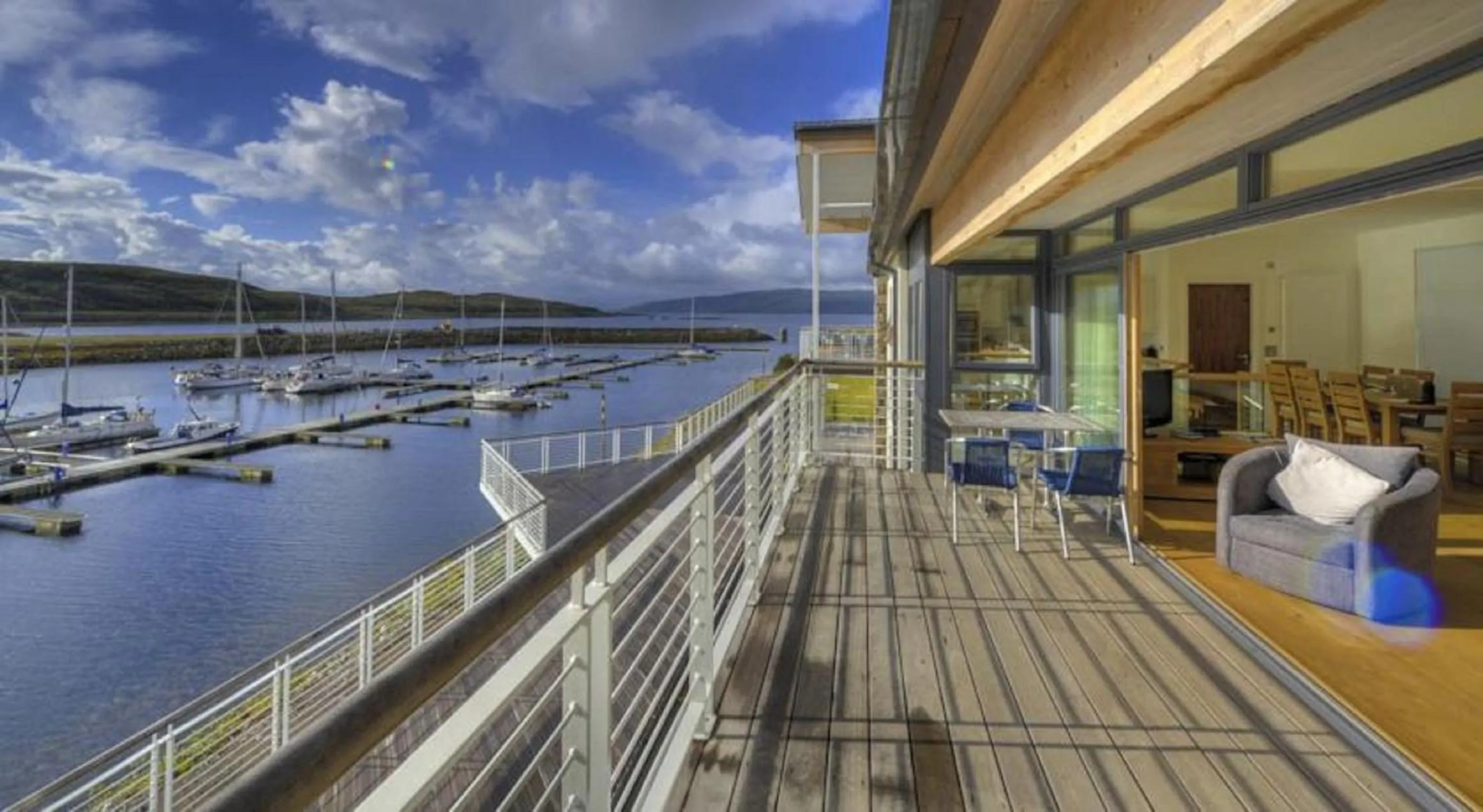 View (from property/room) in Portavadie Loch Fyne Scotland