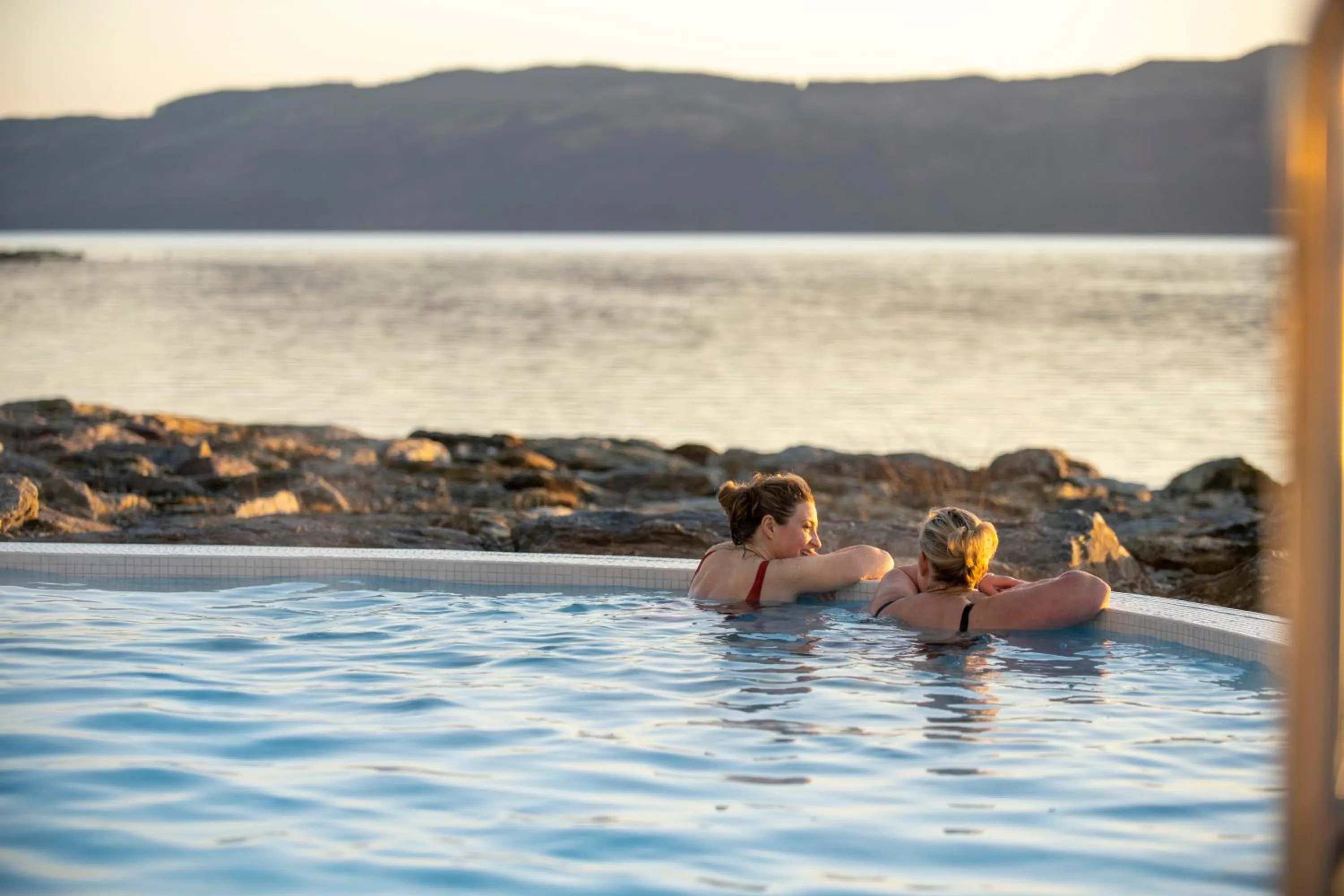 Swimming pool in Portavadie Loch Fyne Scotland