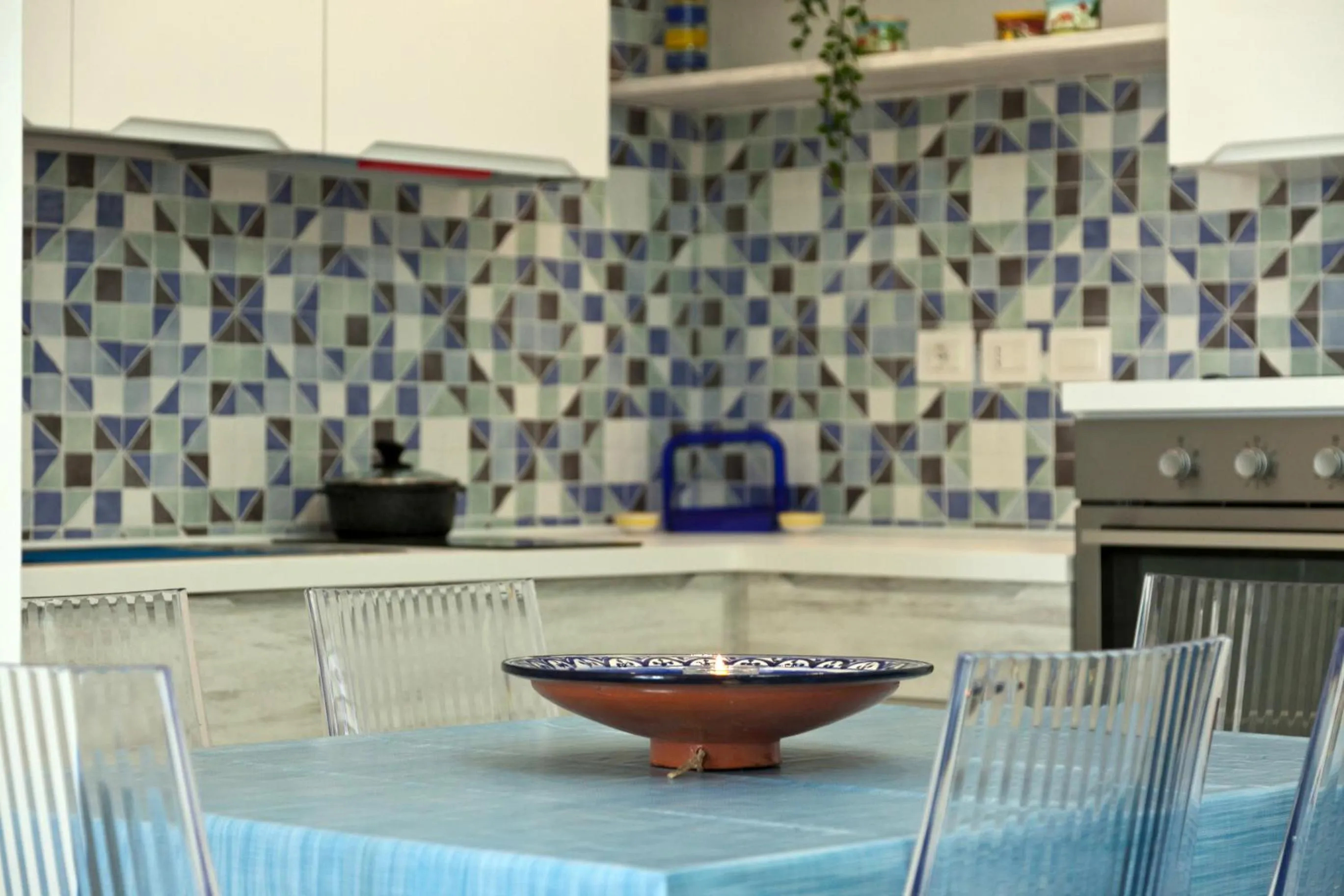 Kitchen or kitchenette in La terrazza dei tramonti