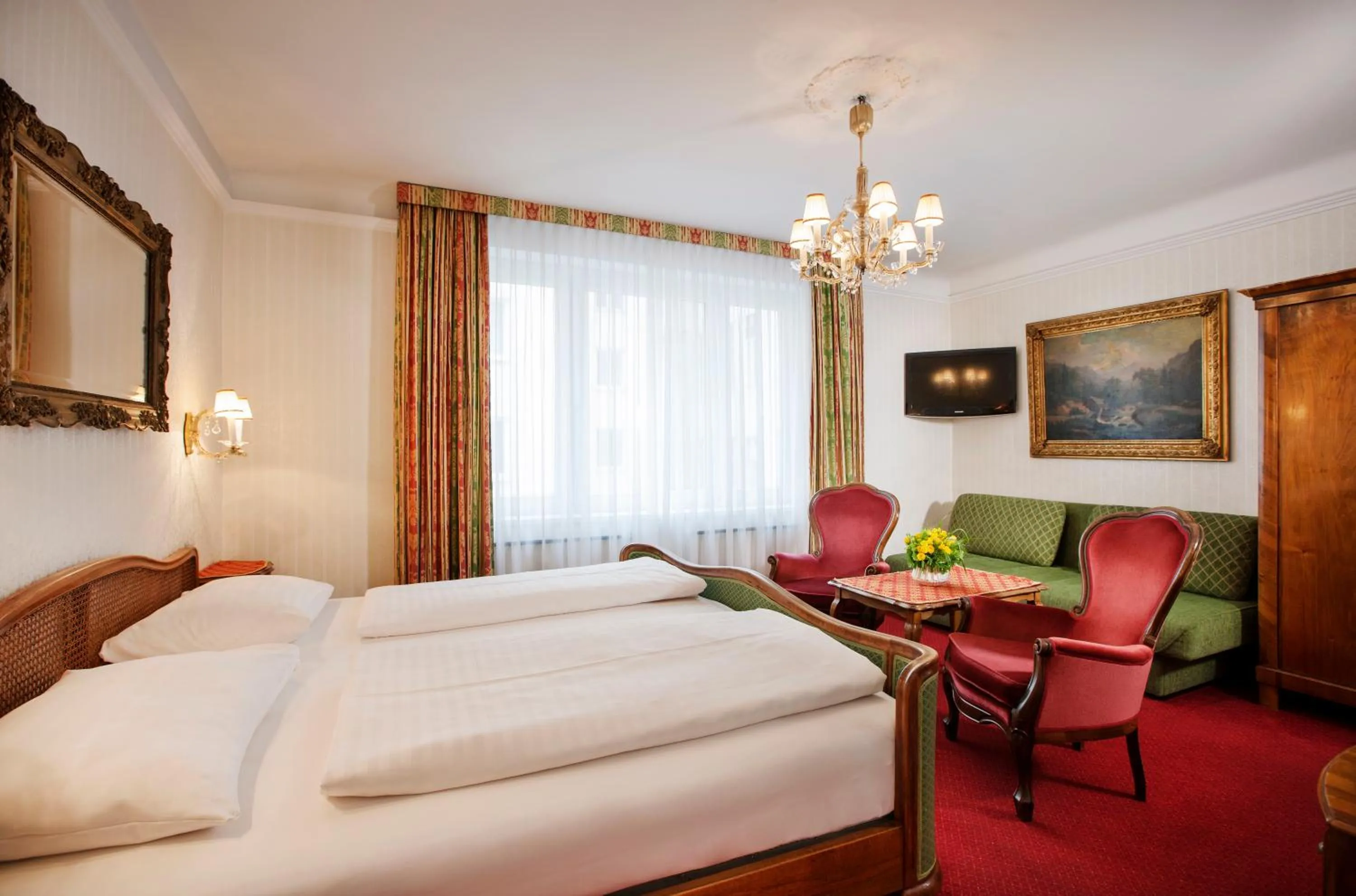 Day, Bed in Hotel Pension Suzanne