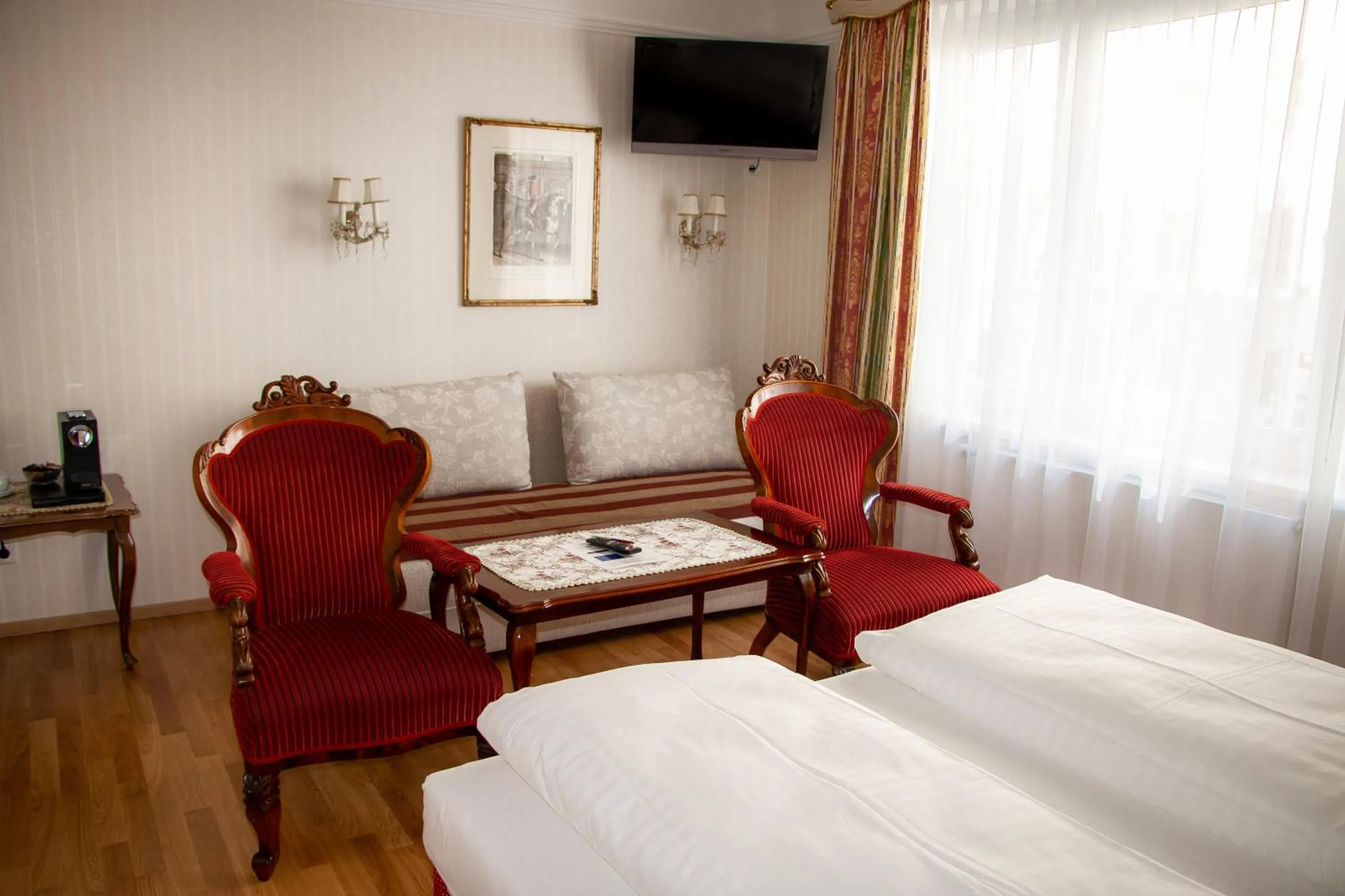 Bed in Hotel Pension Suzanne