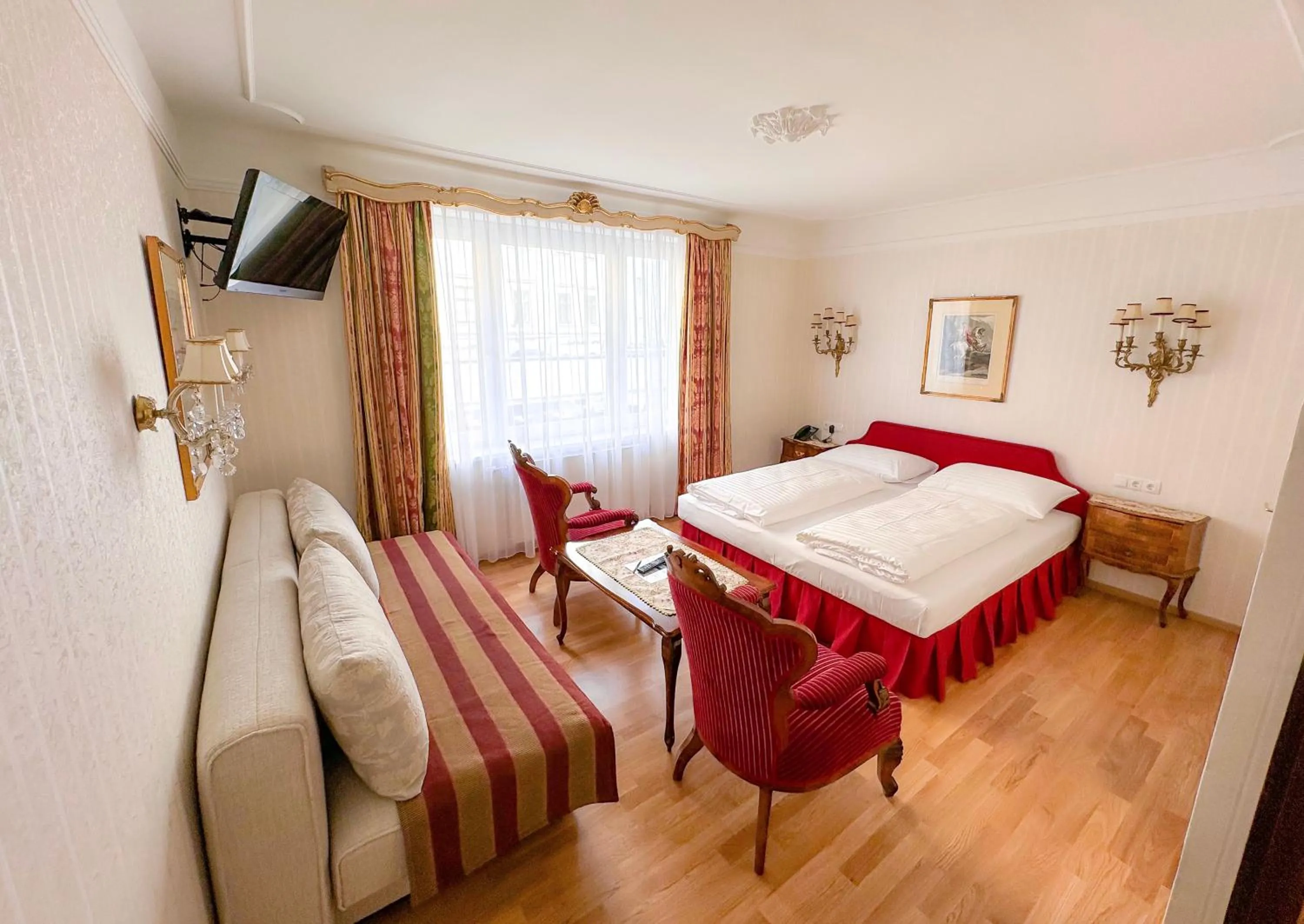 Bed in Hotel Pension Suzanne