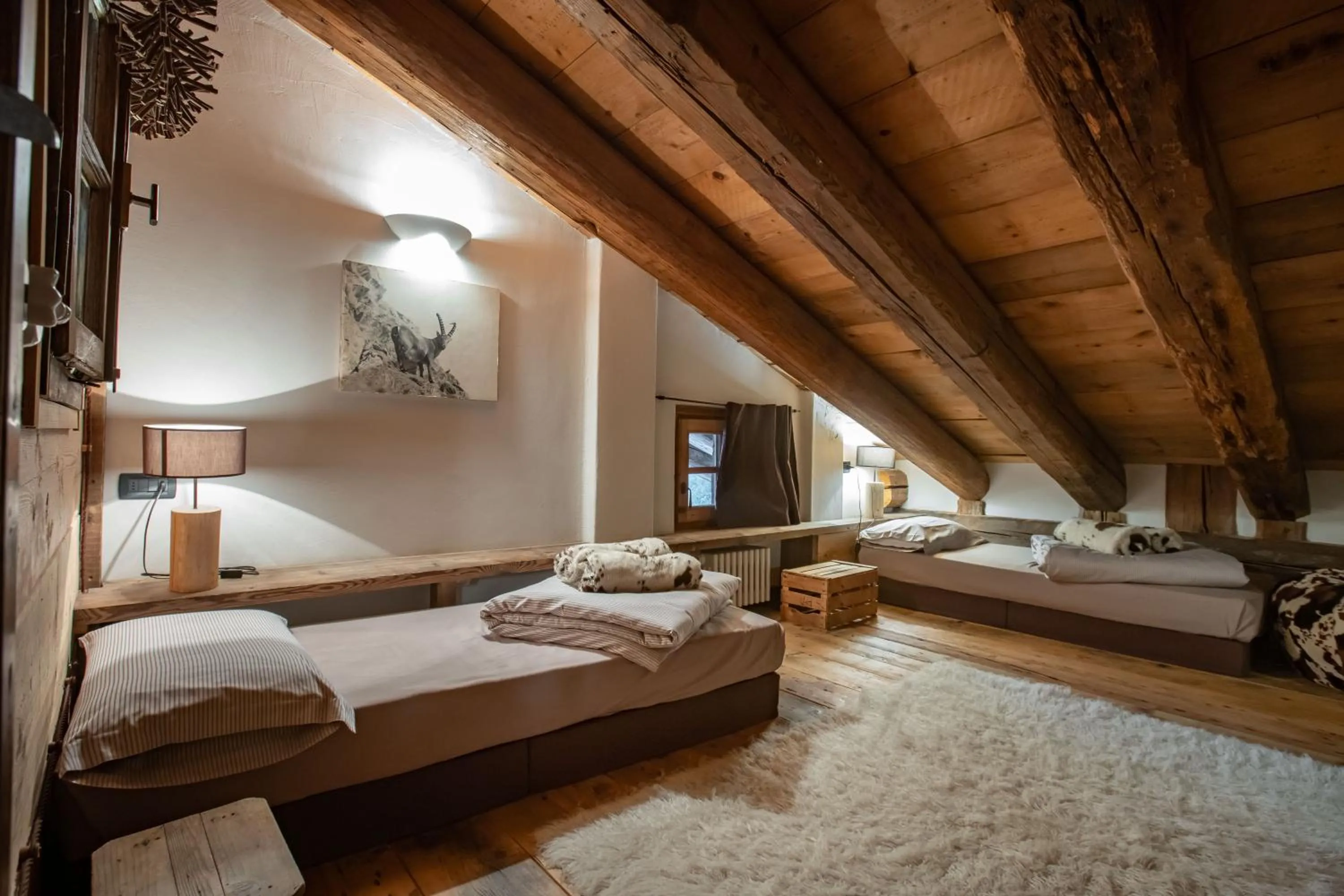 Bed in Chalet Svizzero