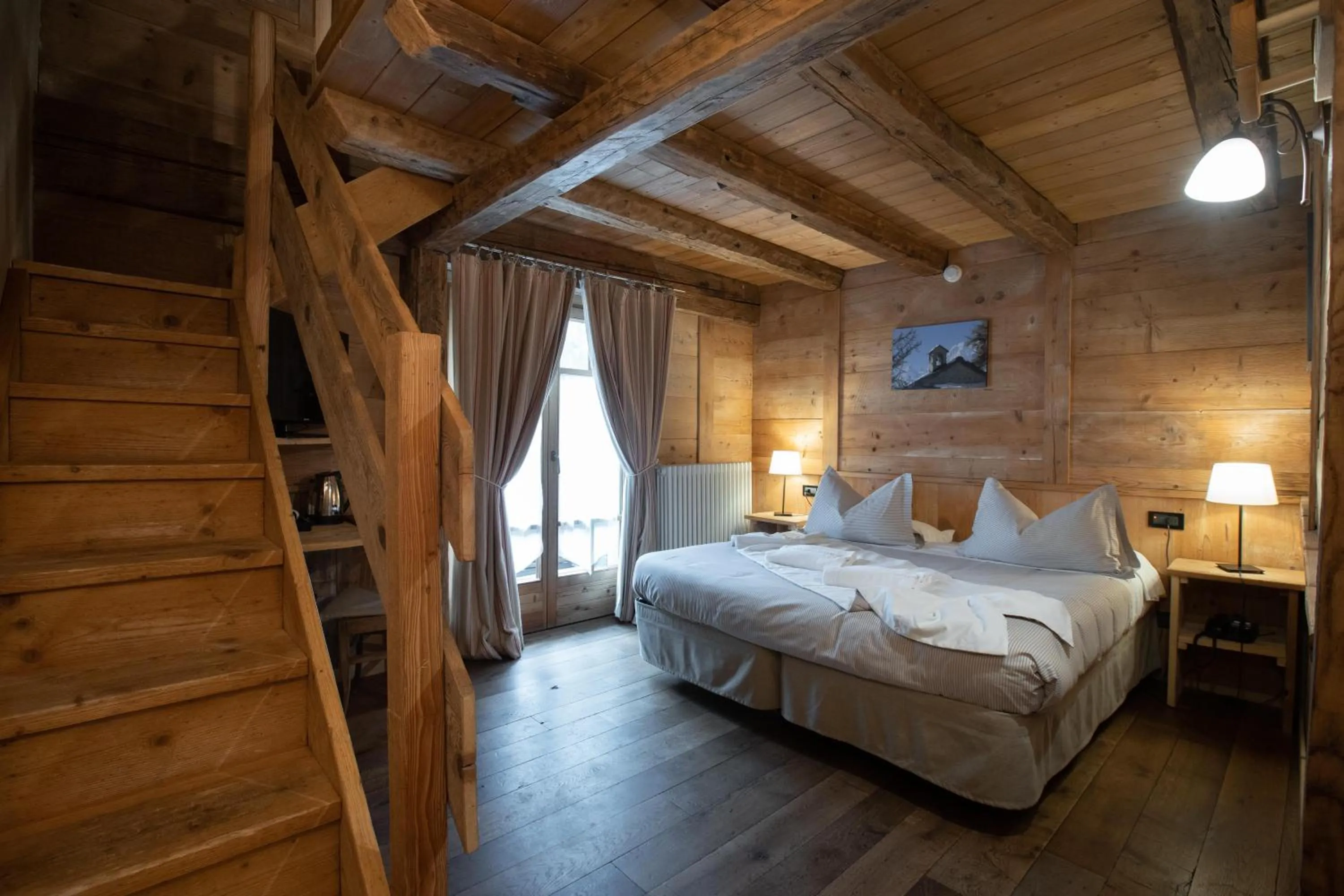 Bed in Chalet Svizzero