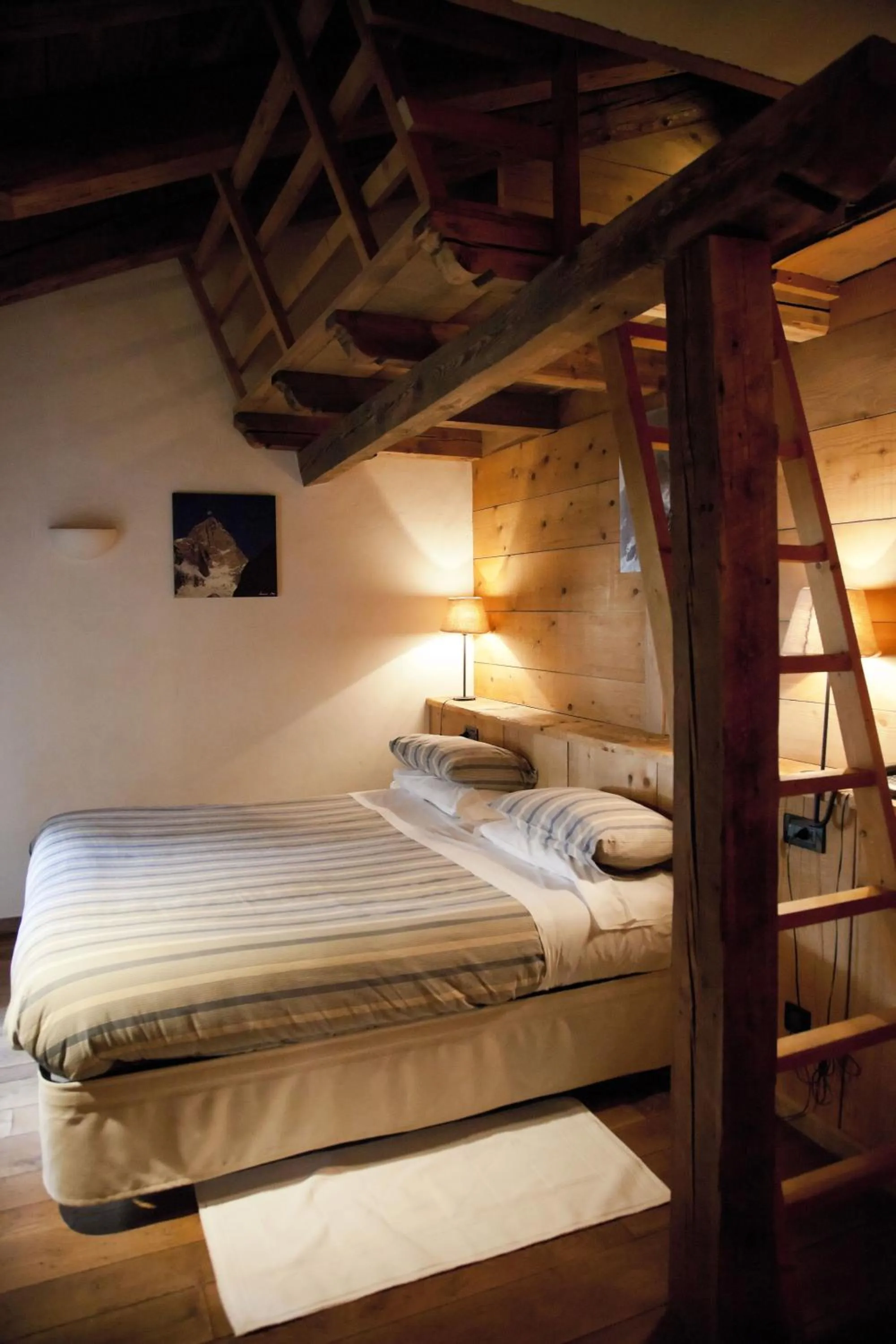 Bed in Chalet Svizzero