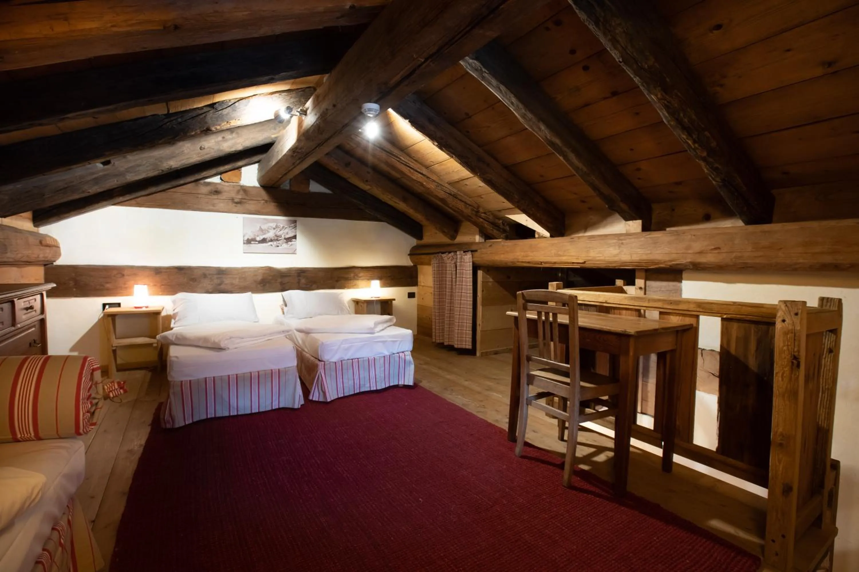 Bed in Chalet Svizzero