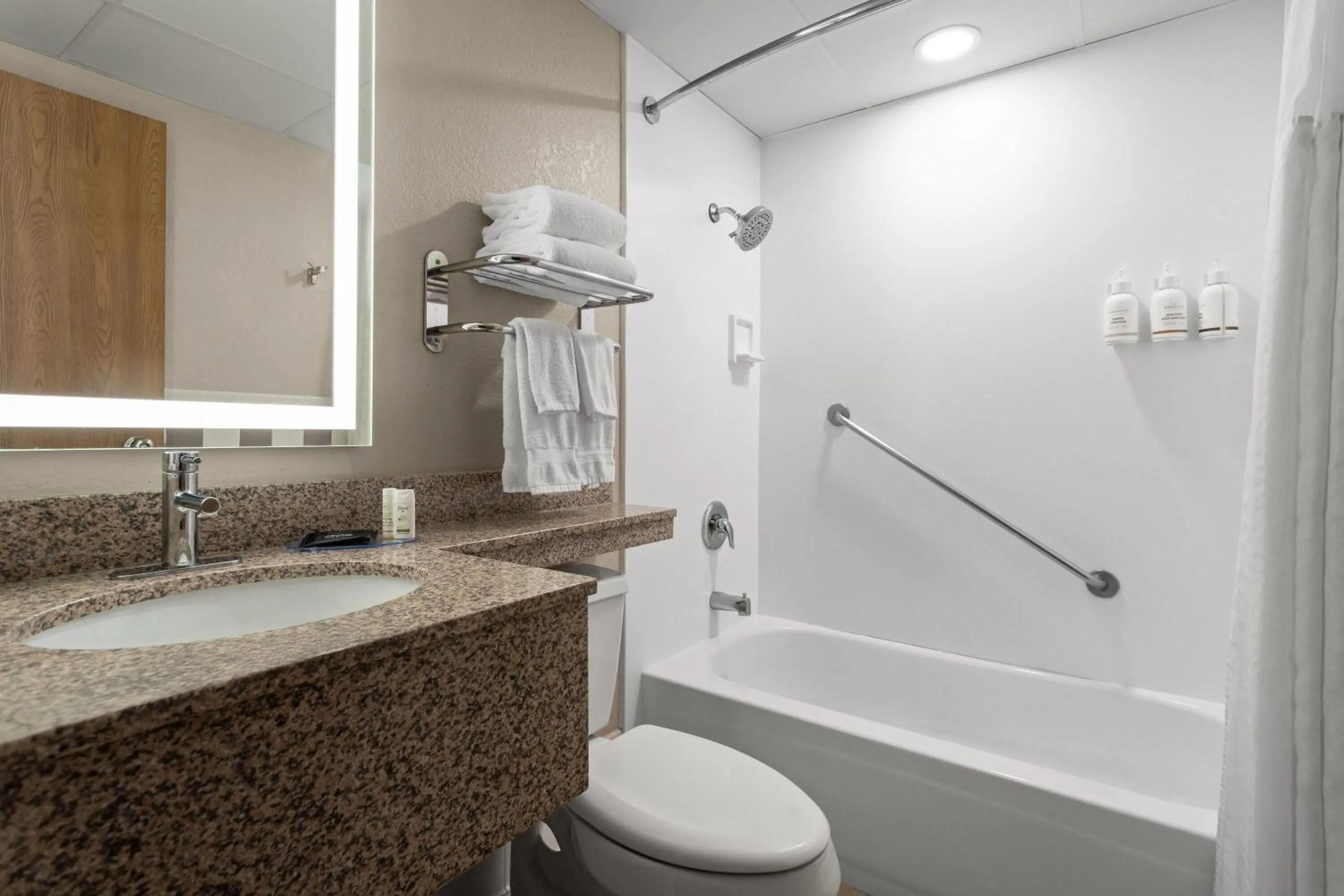 Bathroom in AmericInn by Wyndham Roseau