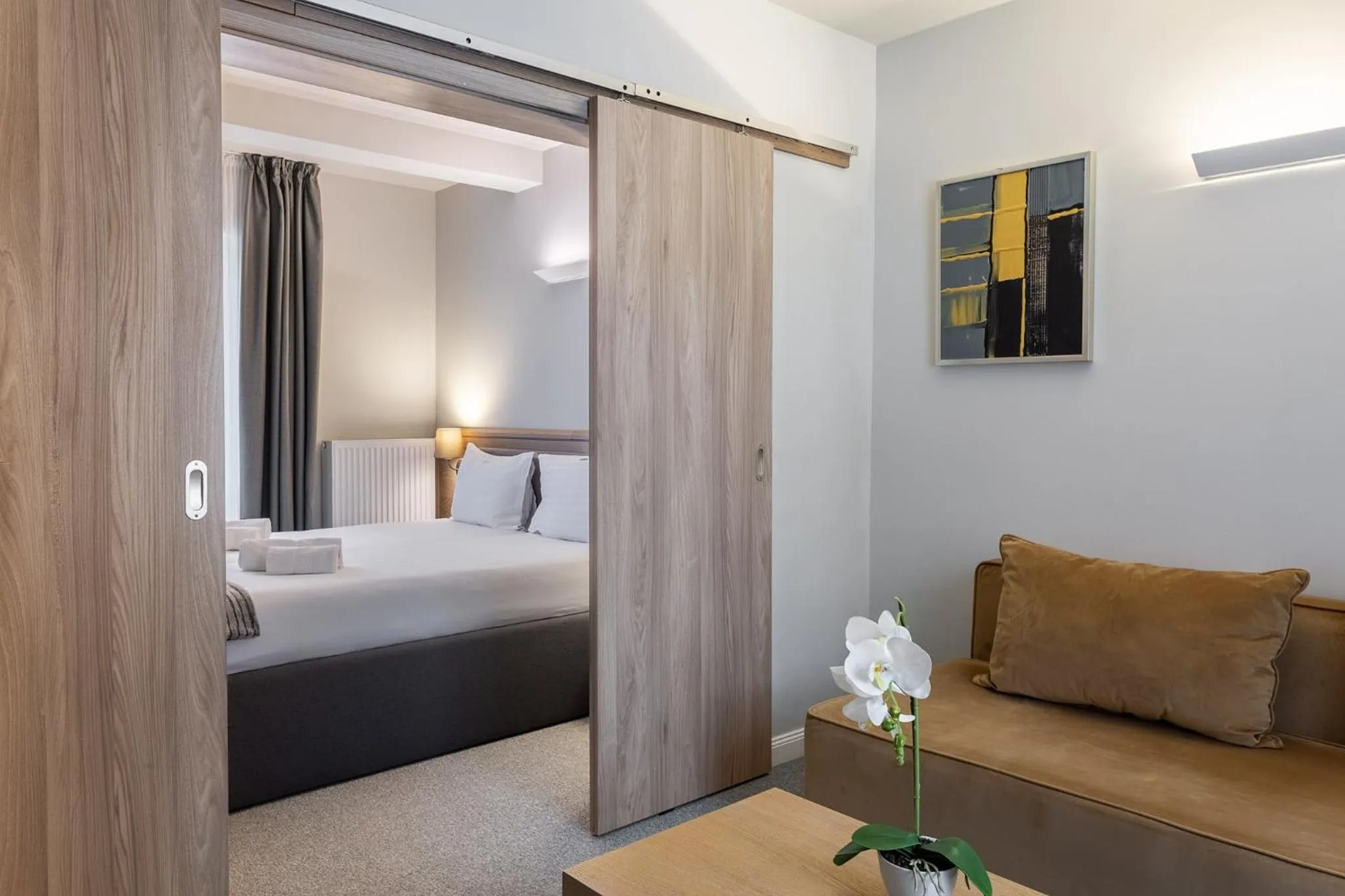 Living room, Bed in Eden Grand Resort