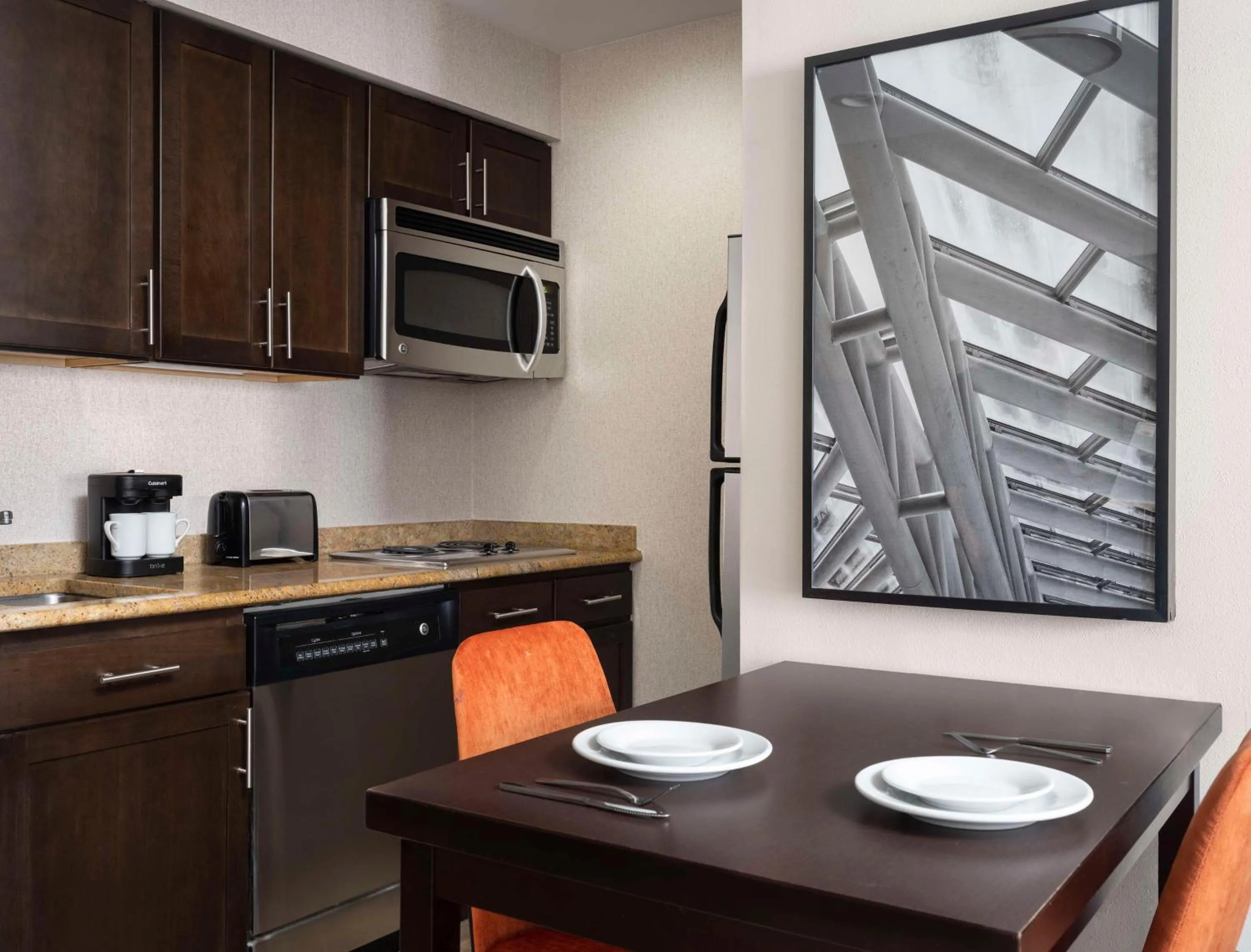 Kitchen or kitchenette in Homewood Suites by Hilton Carle Place - Garden City, NY