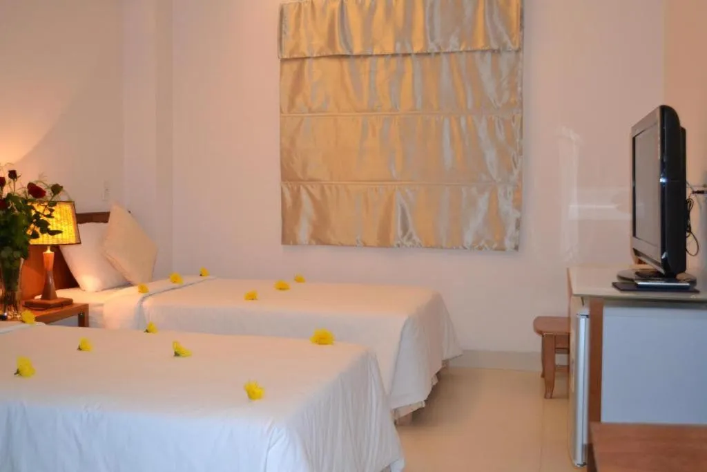 Bed in Nemo Hotel Danang