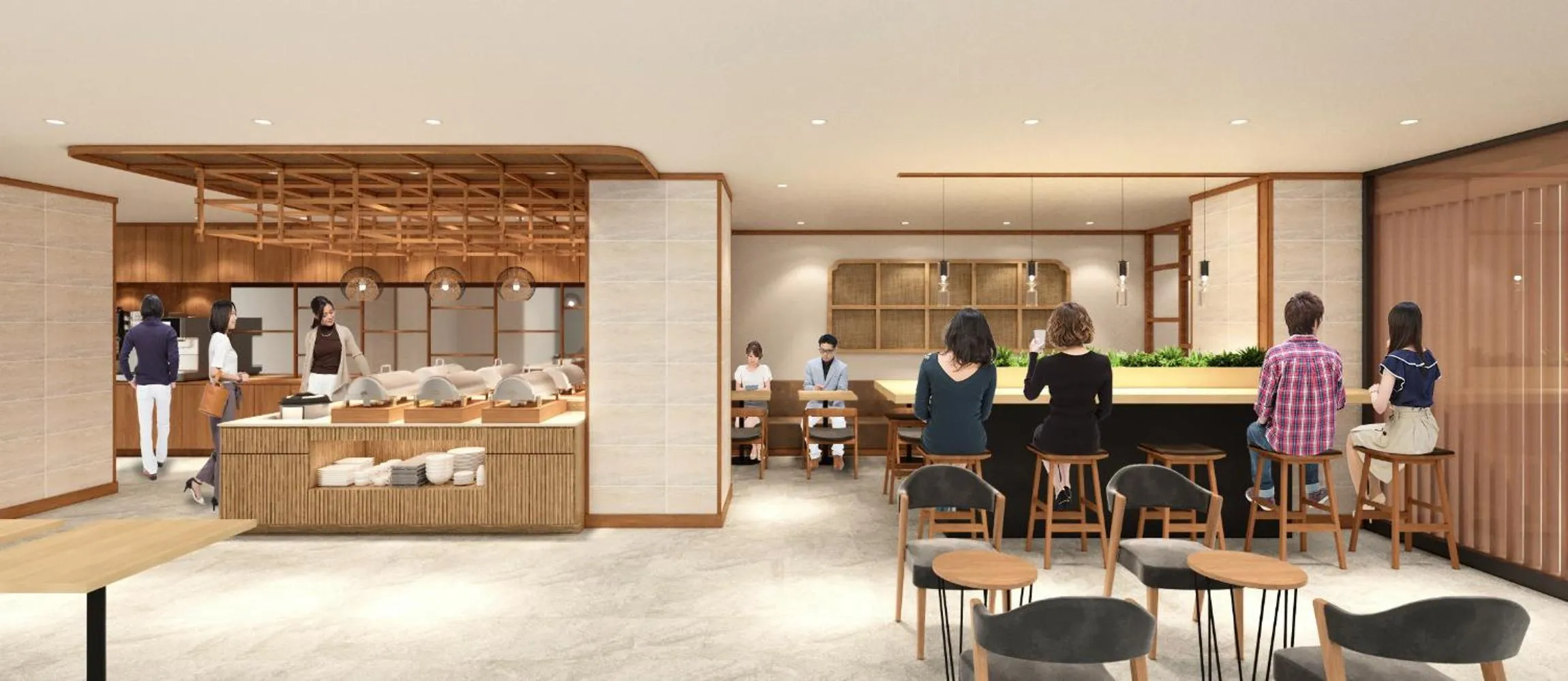 Restaurant/places to eat in Super Hotel Osaka Natural Hot Springs