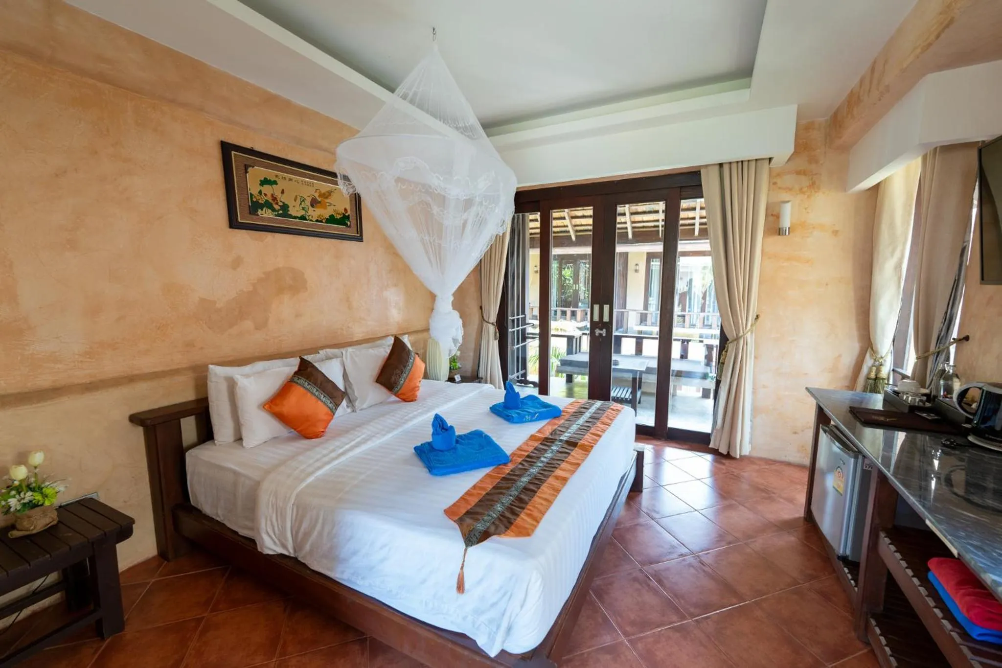 Bed in Wind Beach Resort