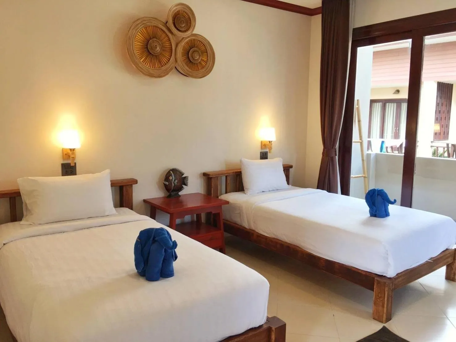 Bed in Wind Beach Resort