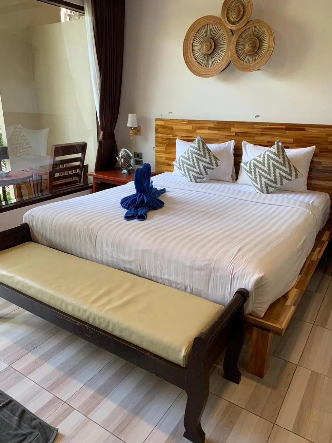 Bed in Wind Beach Resort