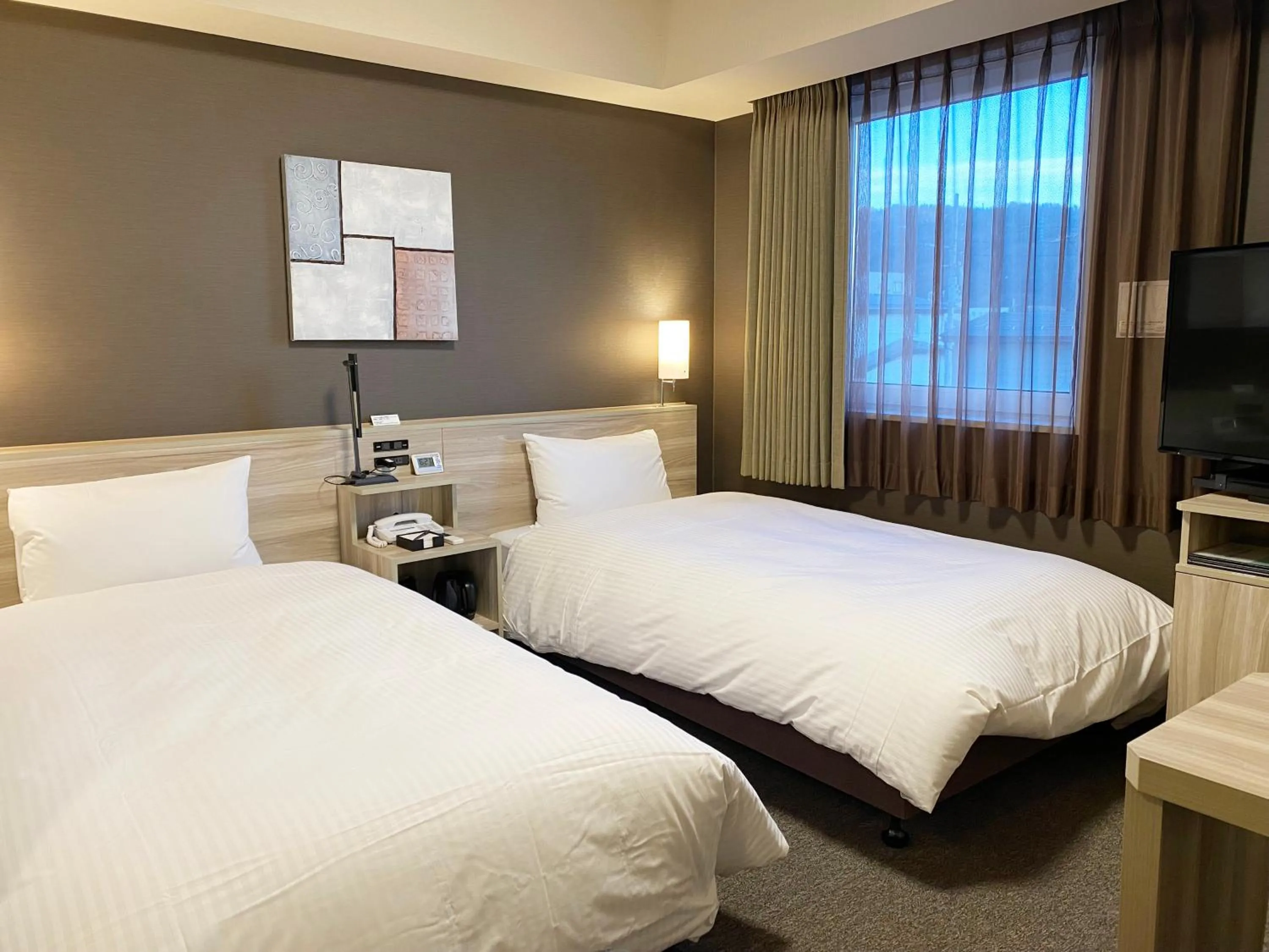 Photo of the whole room, Bed in Hotel Route-Inn Yamagata Minami -Daigaku Byoin Mae-