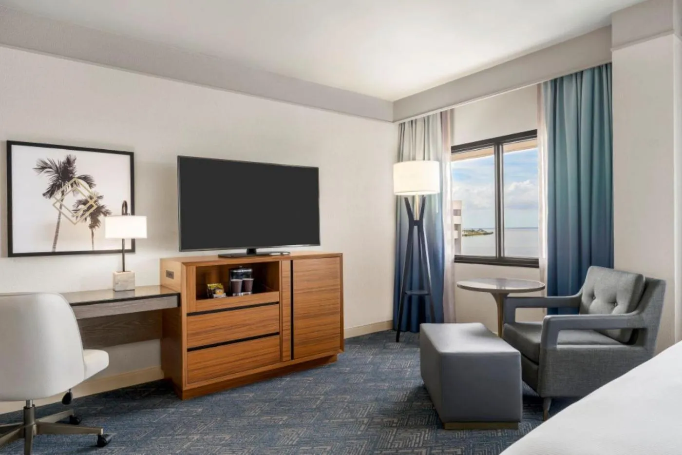 TV and multimedia, Bed in DoubleTree by Hilton Tampa Rocky Point Waterfront