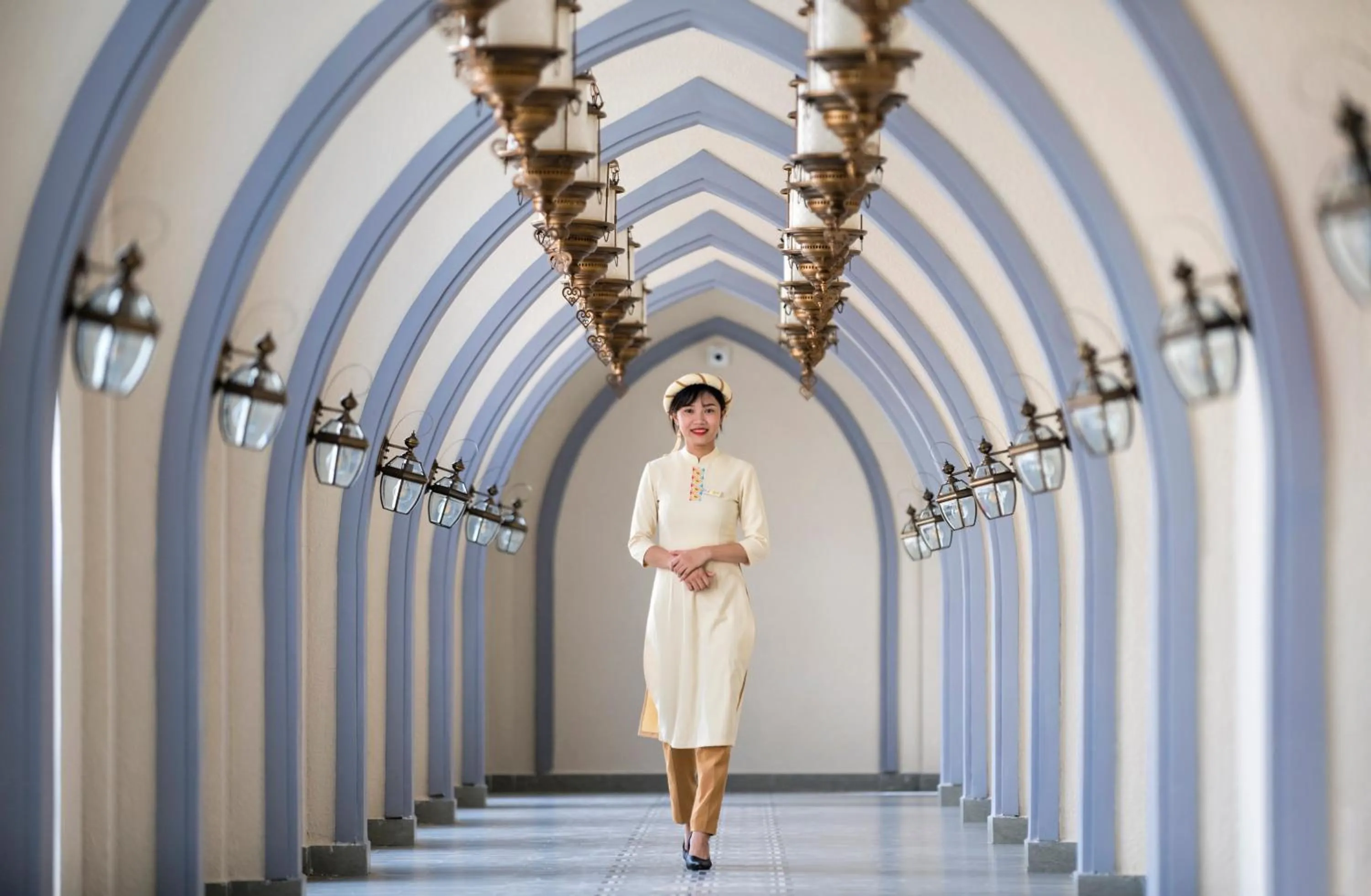 Staff in My Son Heritage Resort and Spa