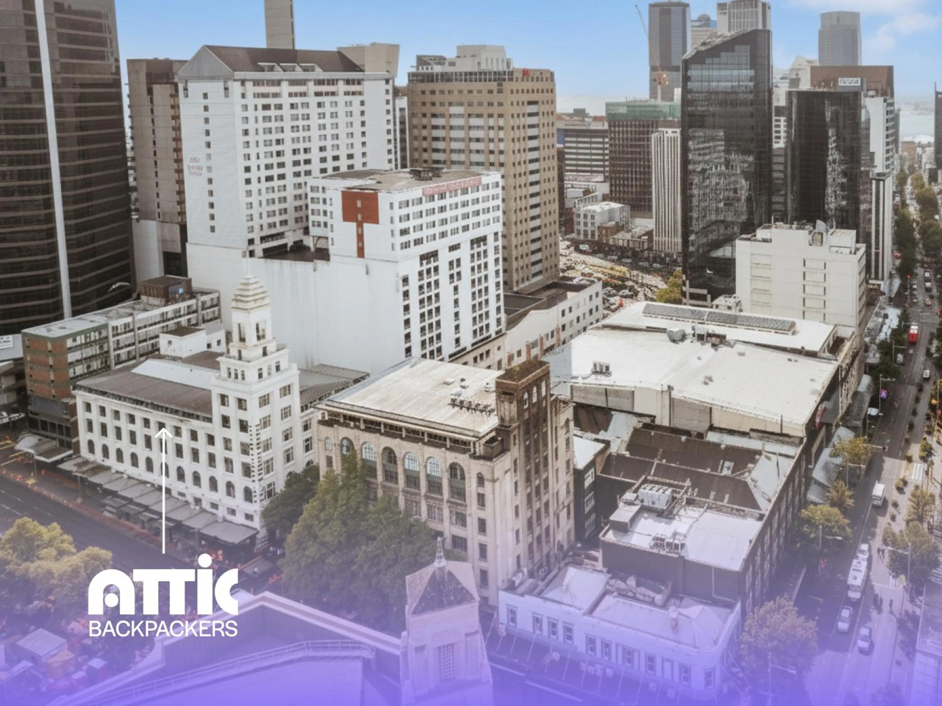 Property building in Attic Backpackers