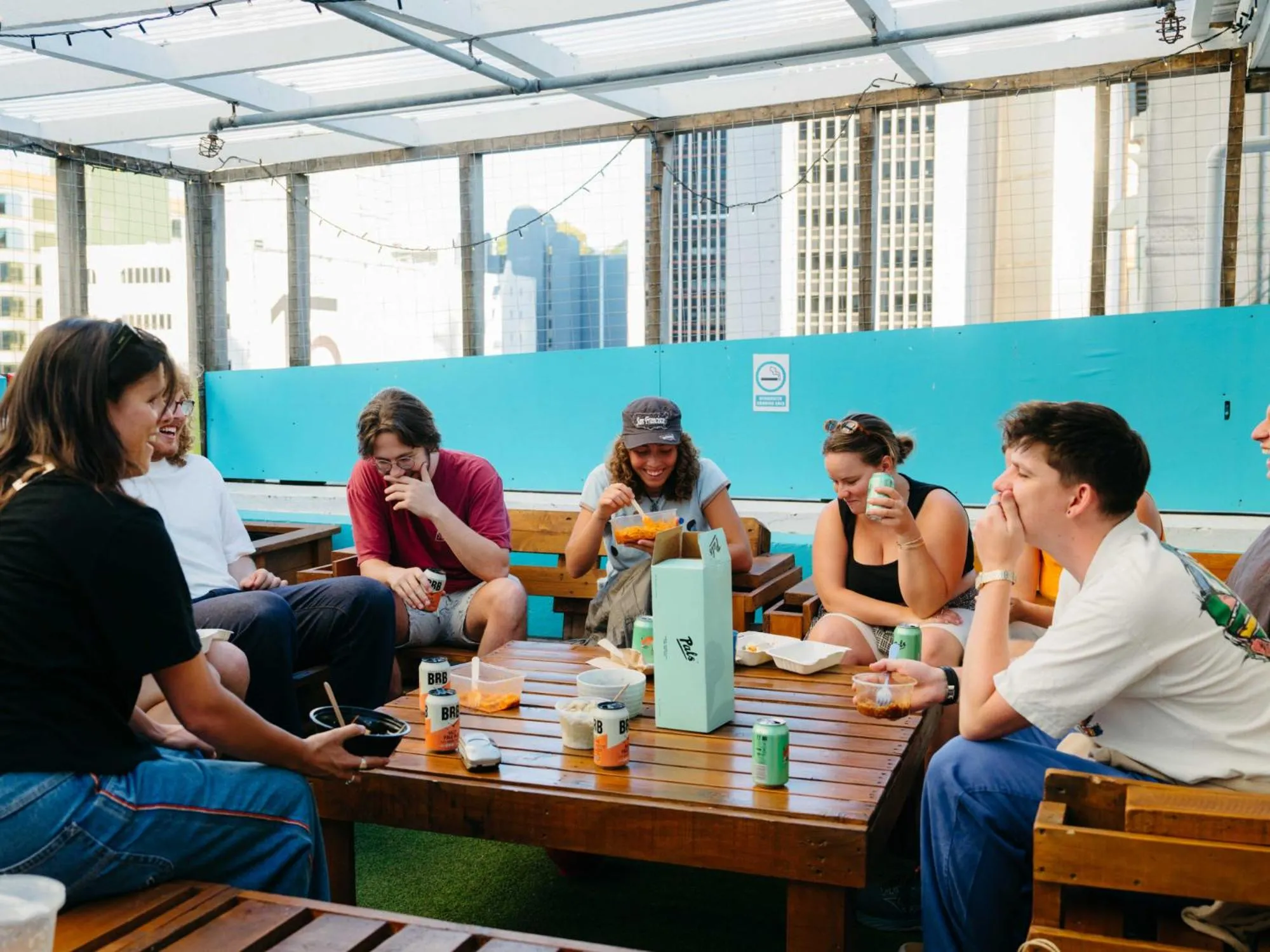 Balcony/Terrace in Attic Backpackers