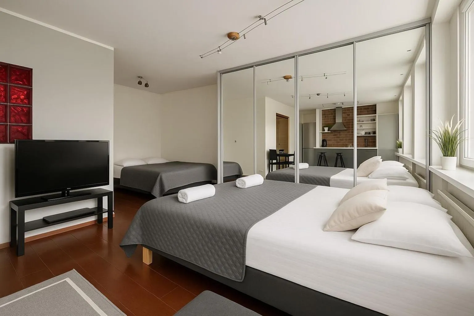 Bed in City Home Finland Ratina - Spacious Studio with Own SAUNA and Great Location Next to Uros Live Arena