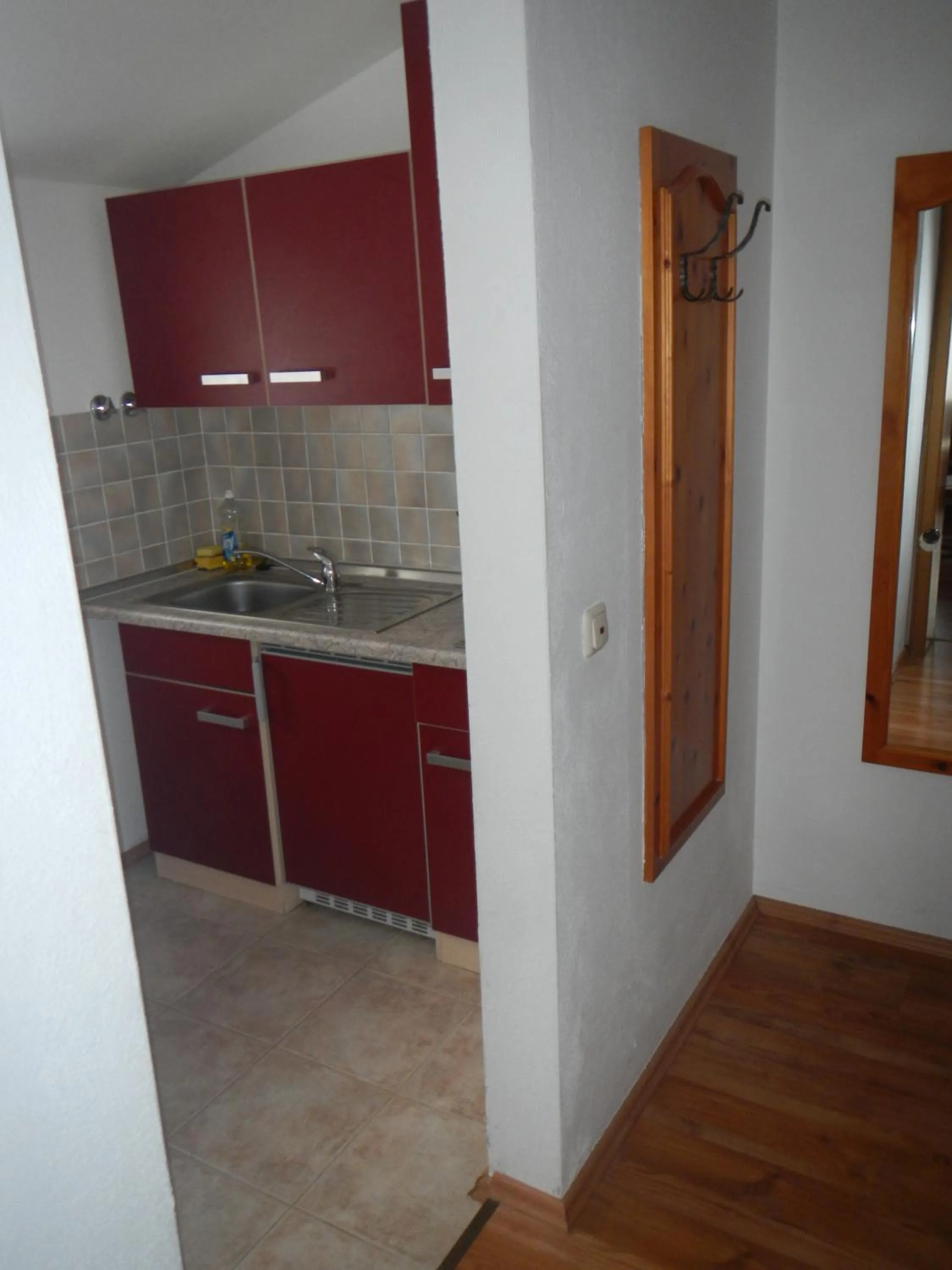 Kitchen or kitchenette in Gästehaus Brigitte