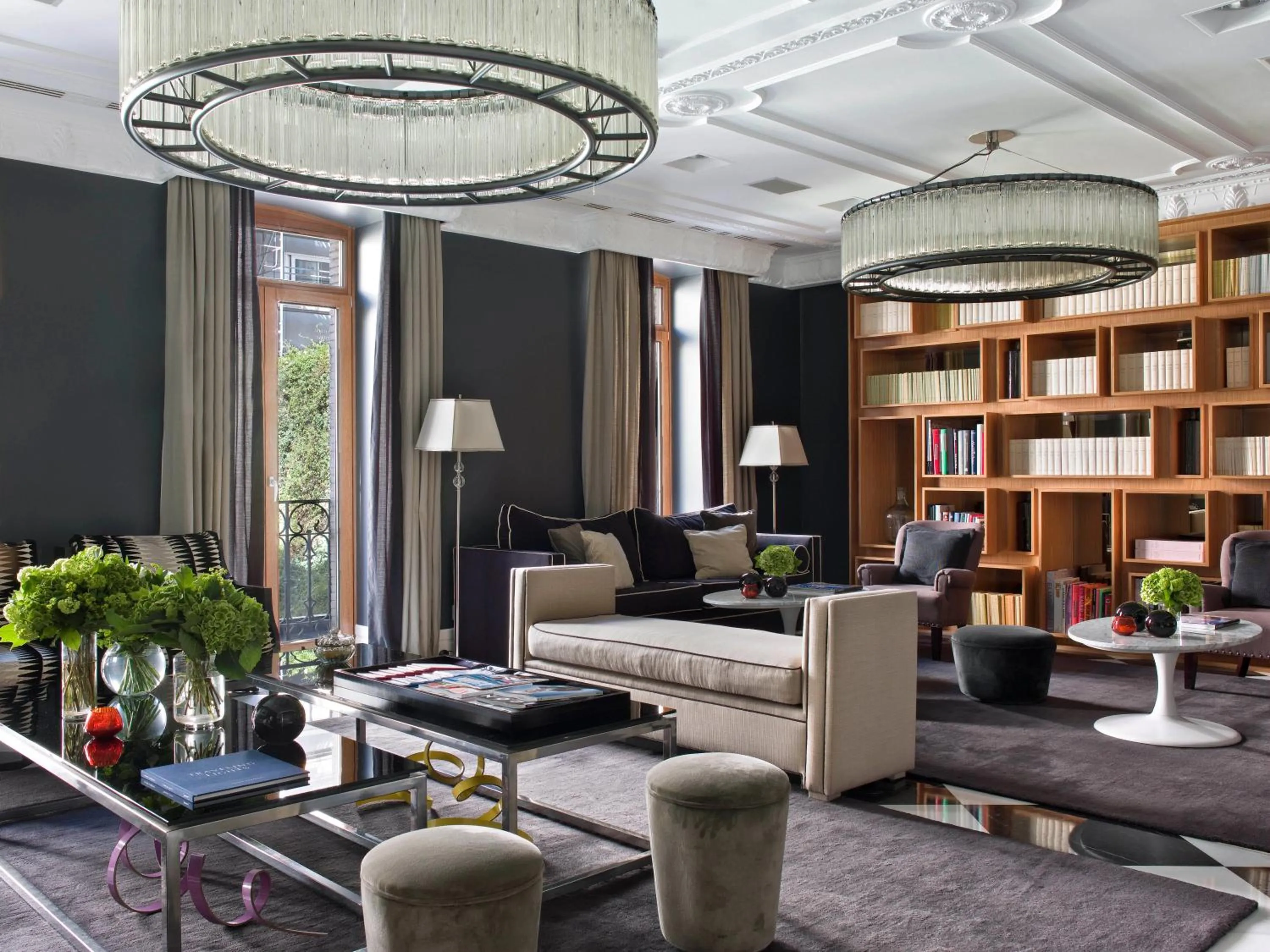 Library in Hotel Único Madrid, Small Luxury Hotels