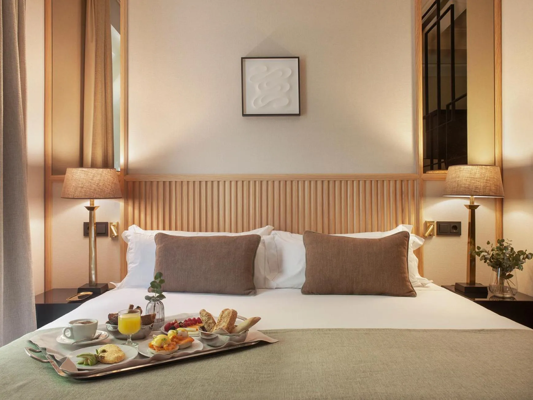 Bed in Hotel Único Madrid, Small Luxury Hotels