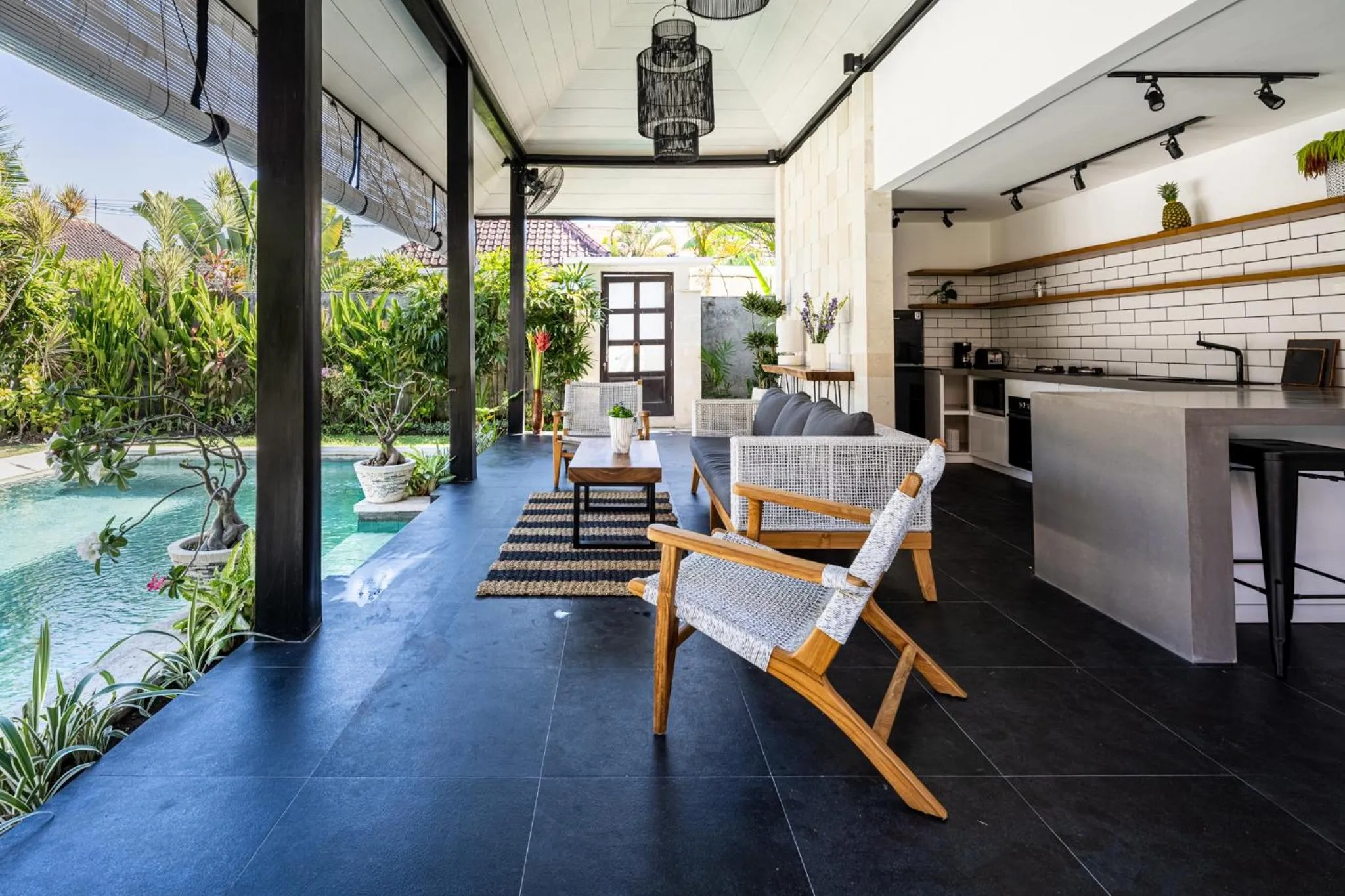 Pool view in Jagaditha Villas