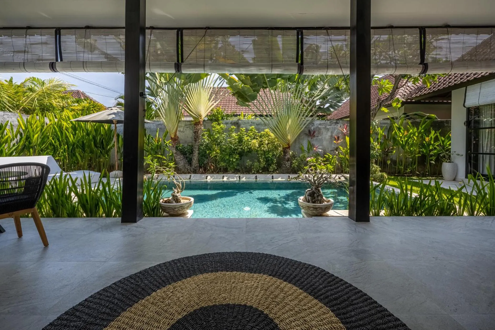 Garden view in Jagaditha Villas