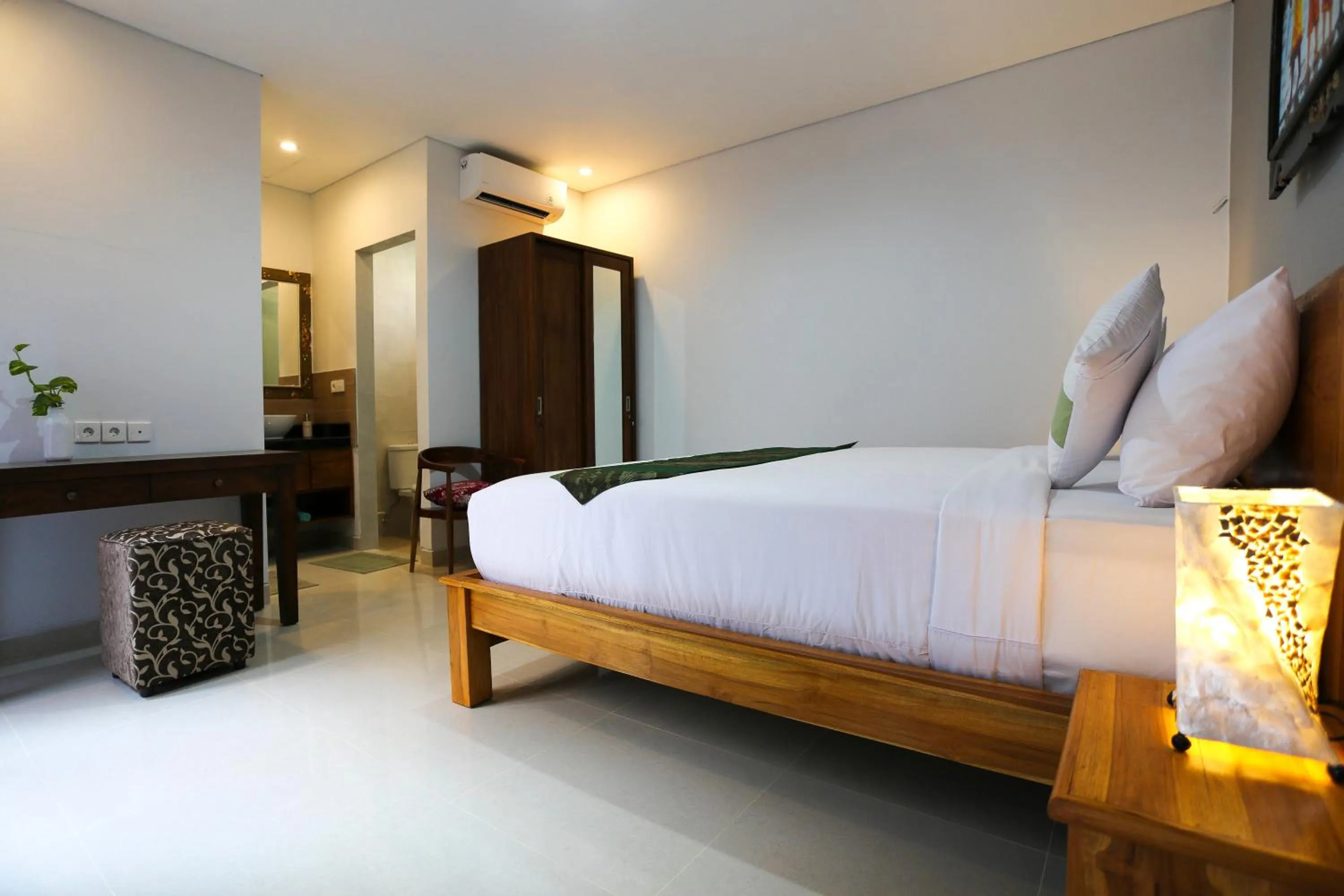 Property building, Bed in family villa sanur