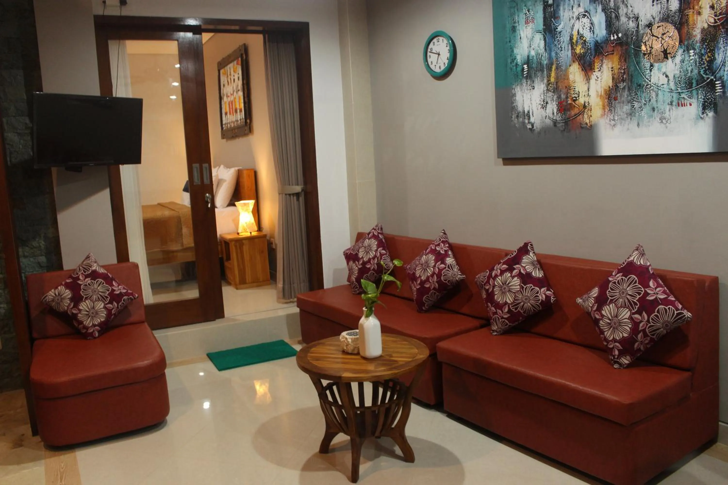 Living room in family villa sanur