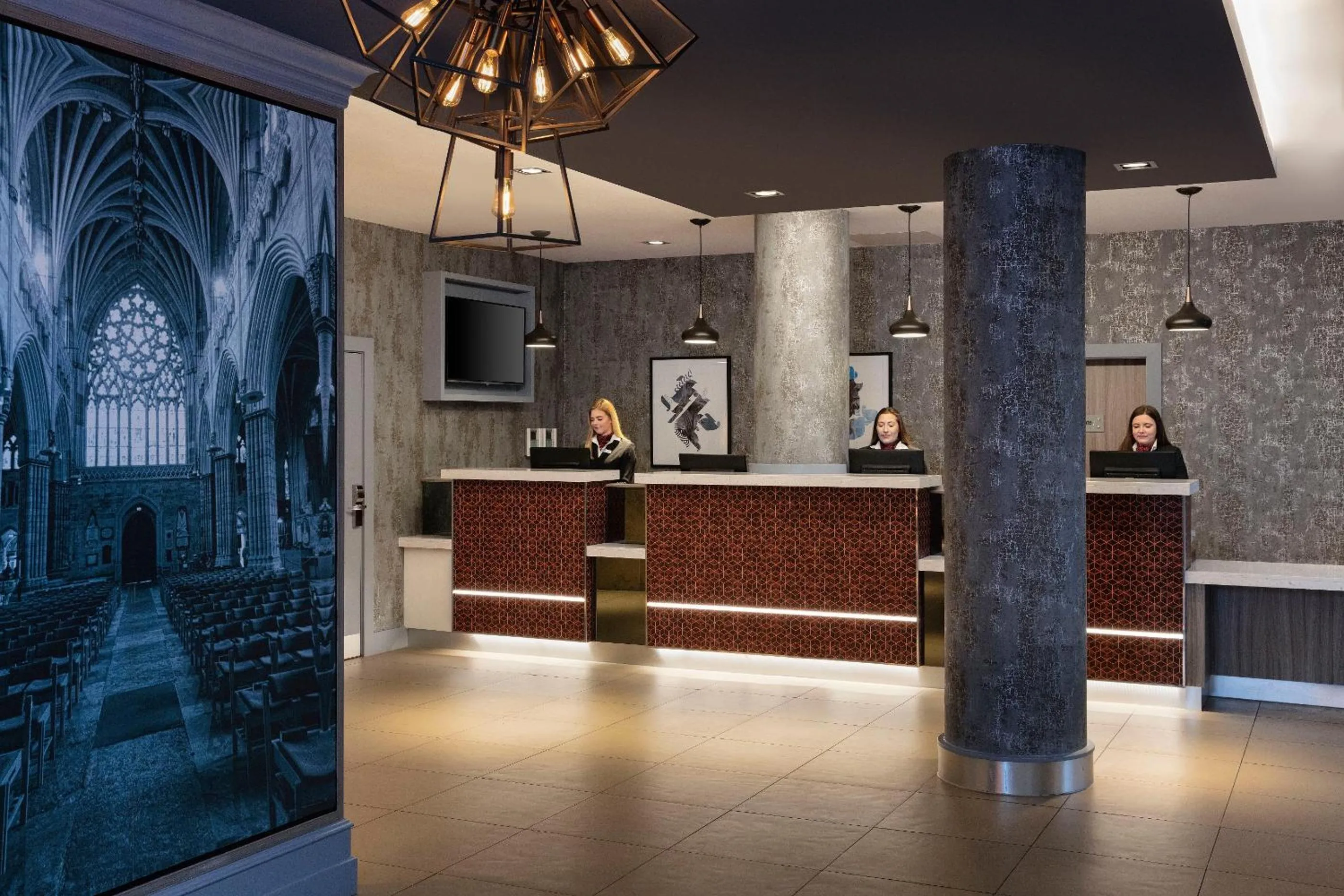 Lobby or reception in Leonardo Hotel Exeter