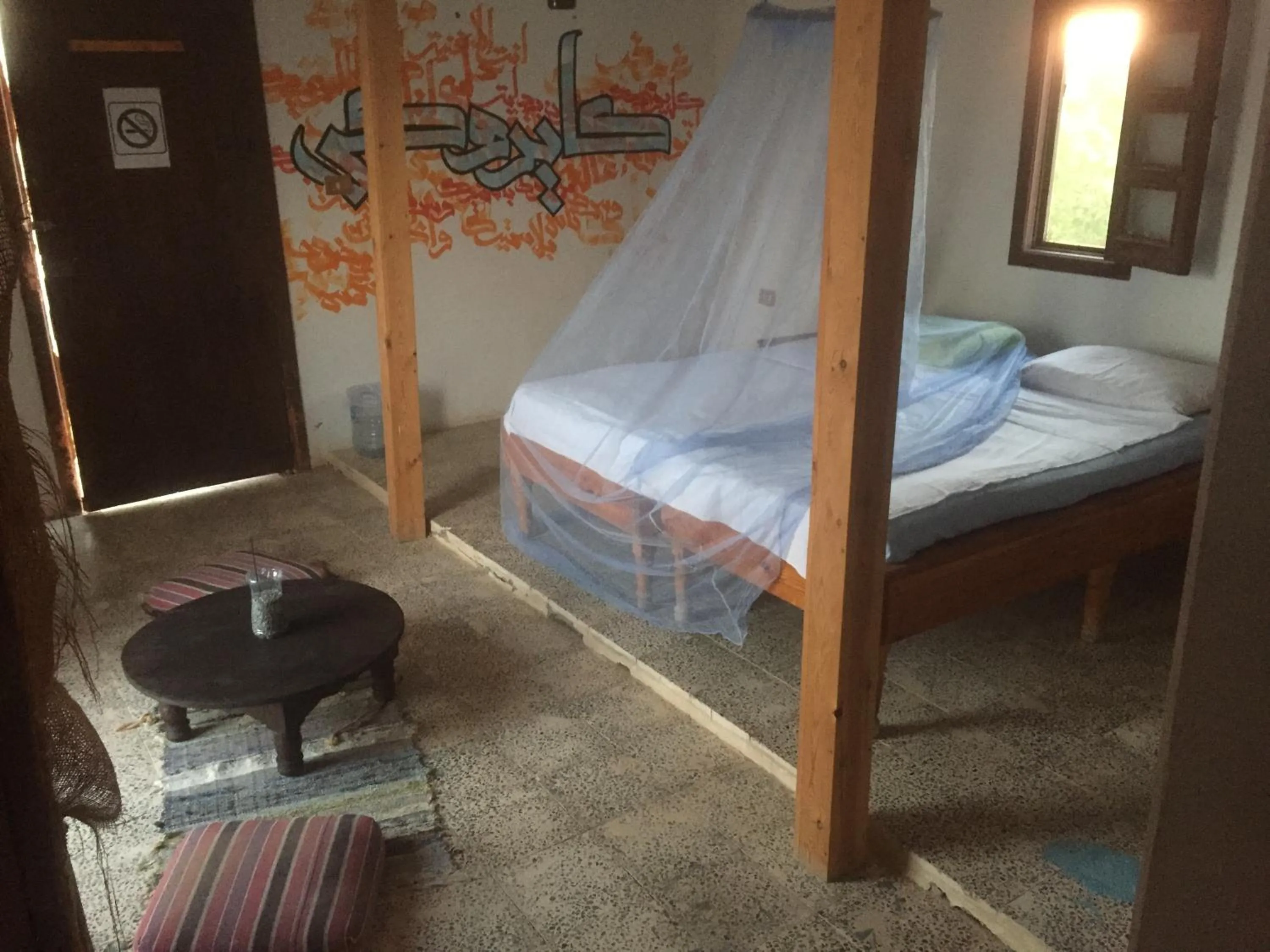 Bed in Deep south Eco-lodge