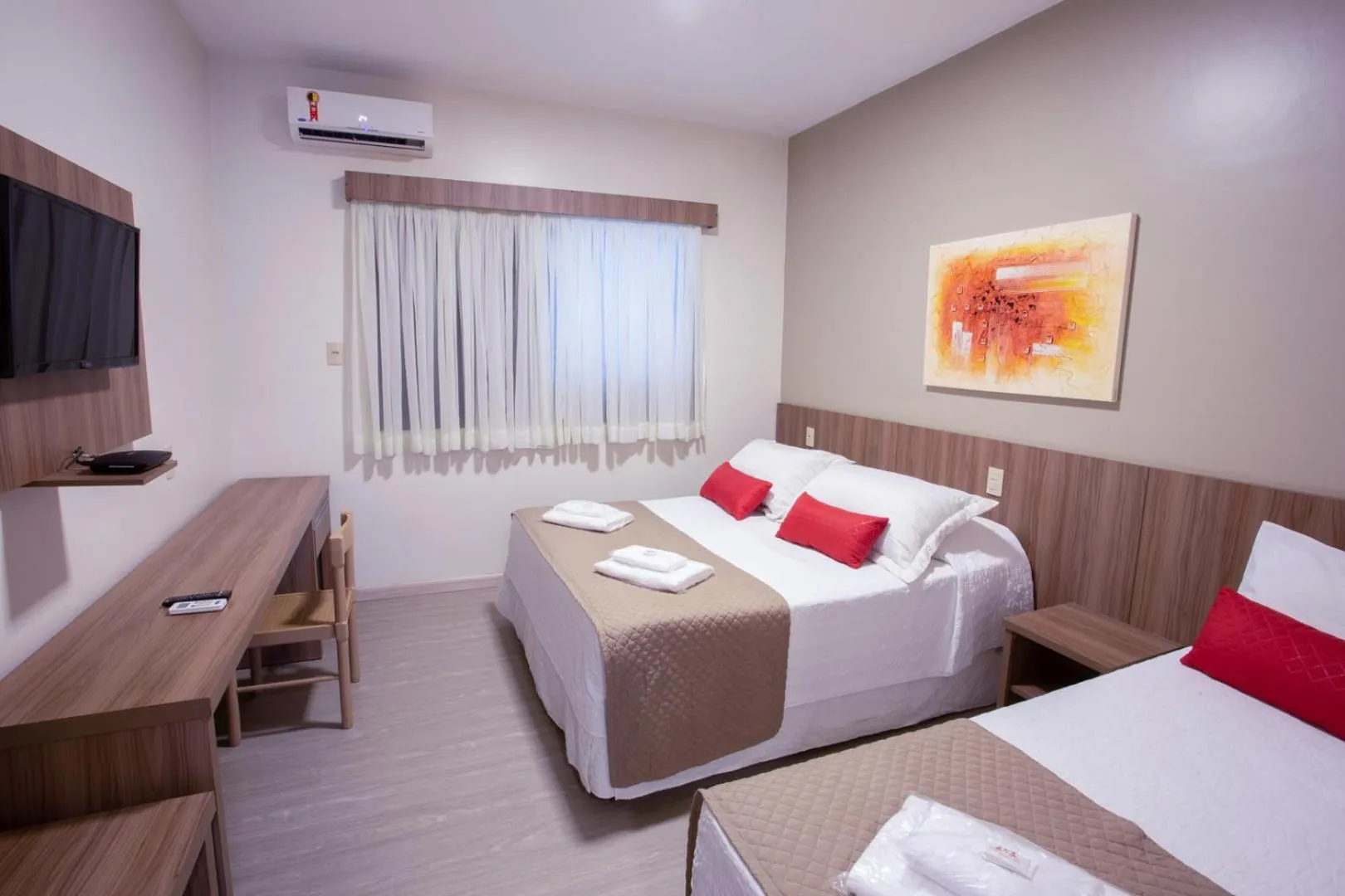 Bed in Carlton Plaza Hotel Uberlandia
