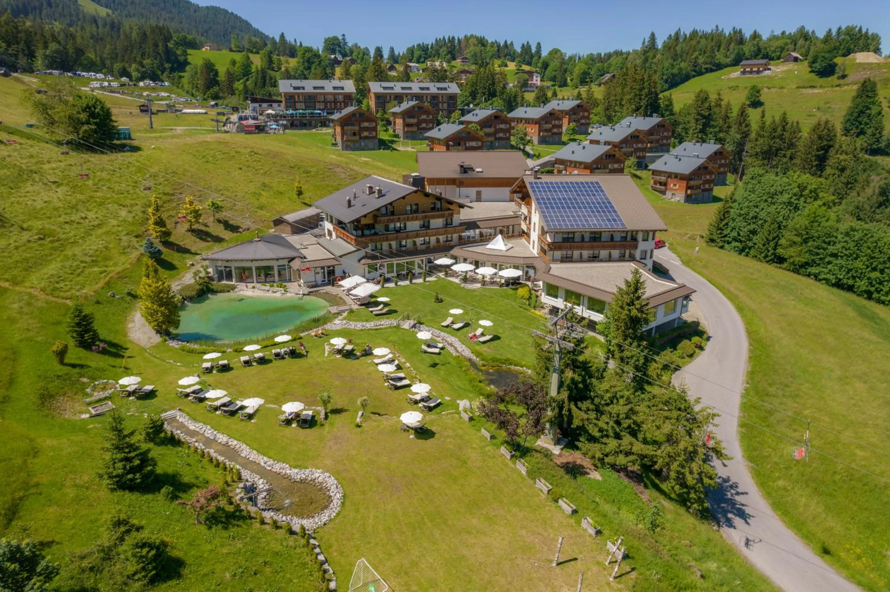 Bird's eye view in Alpinresort Schillerkopf