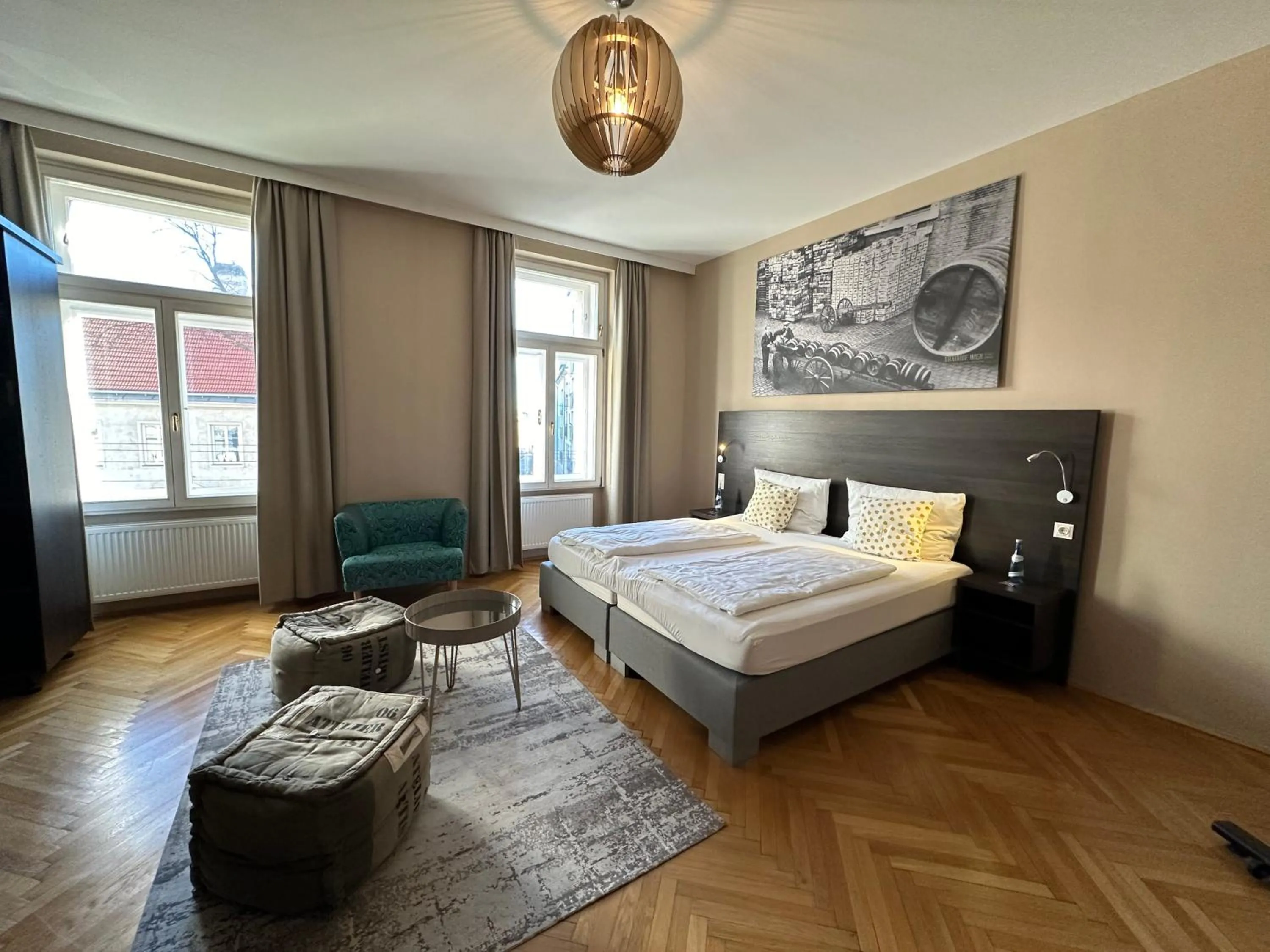 Bed in Hotel Brauhof Wien