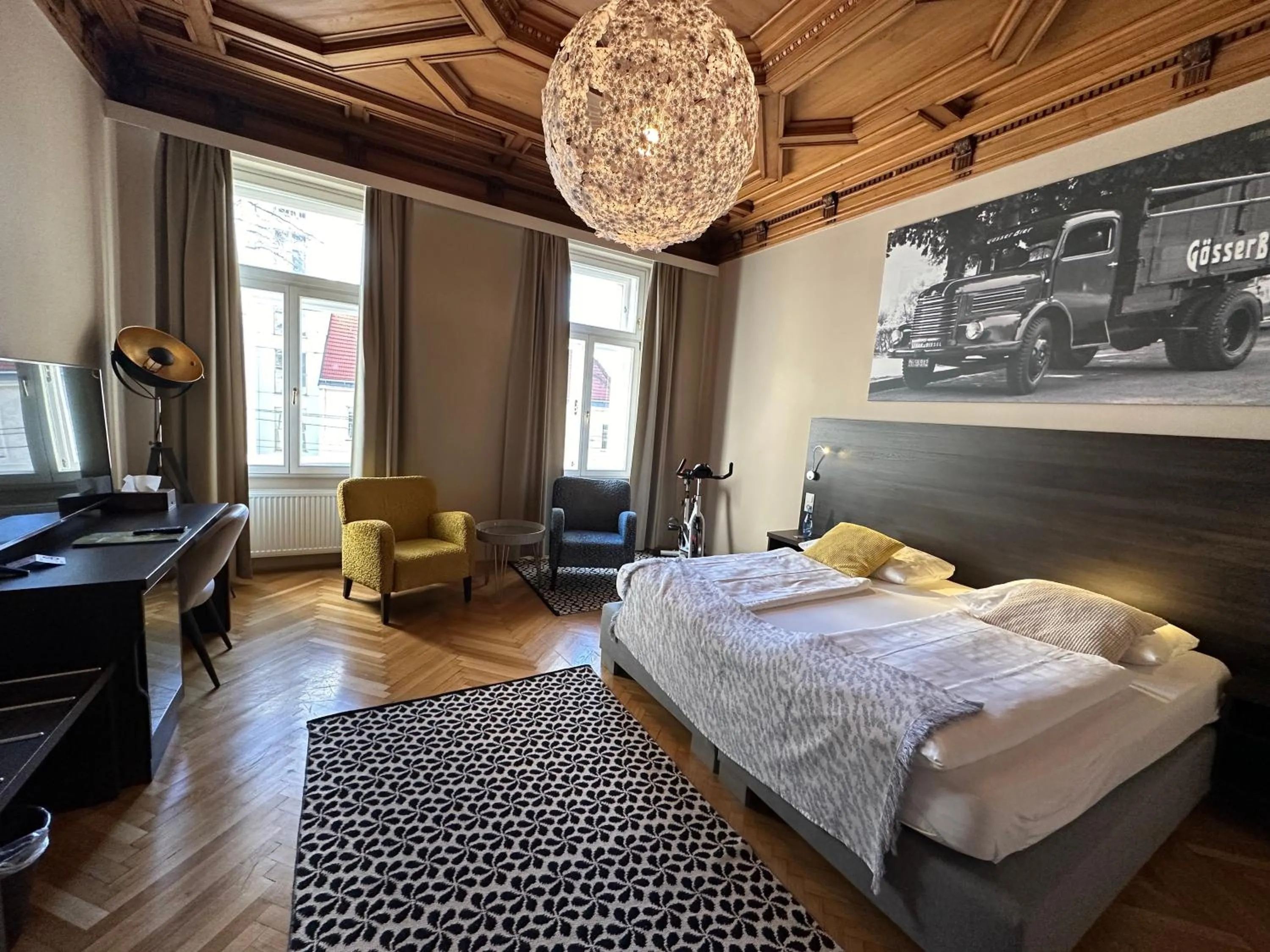 Bed in Hotel Brauhof Wien