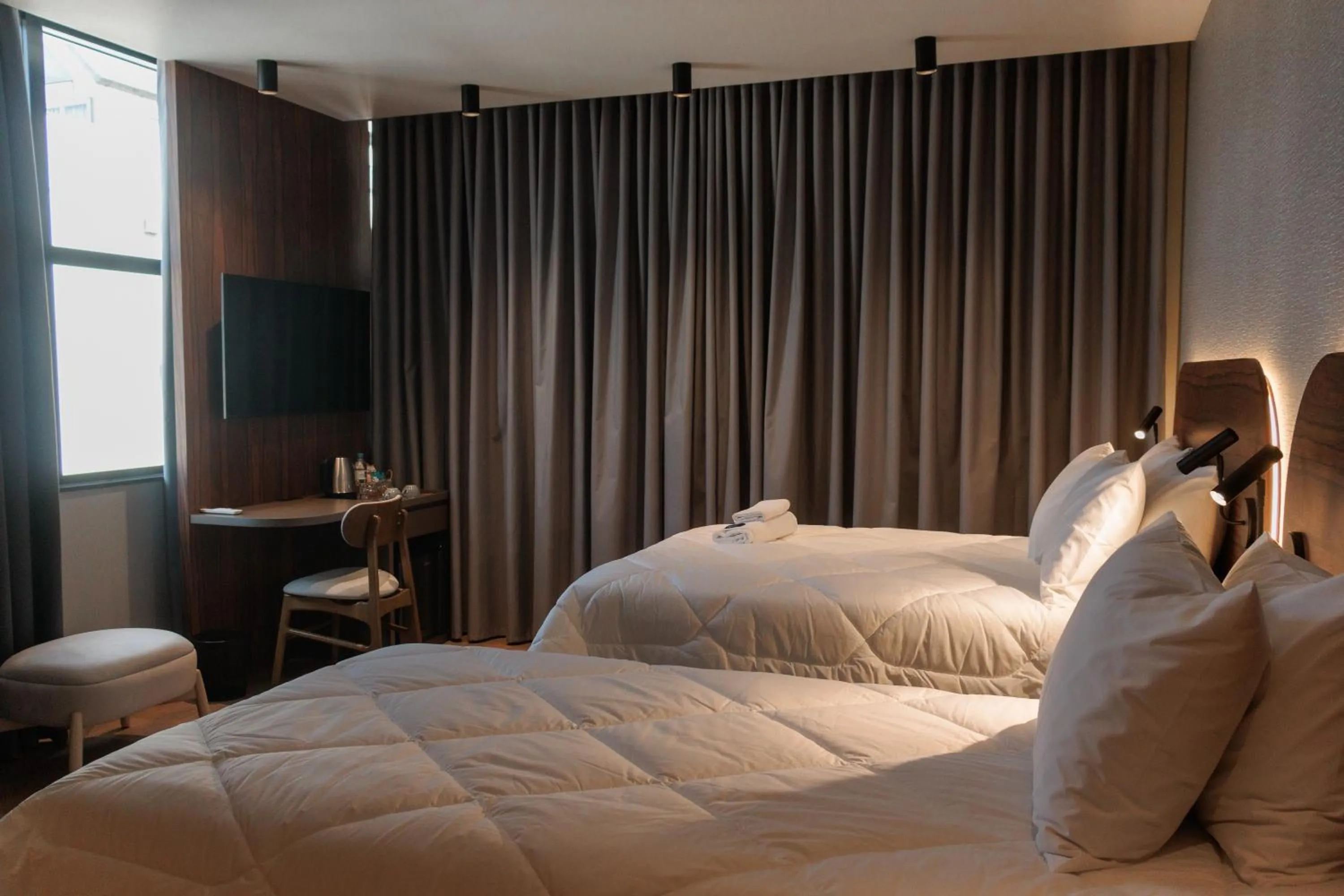 Bed in Zallon Hotel Executivo