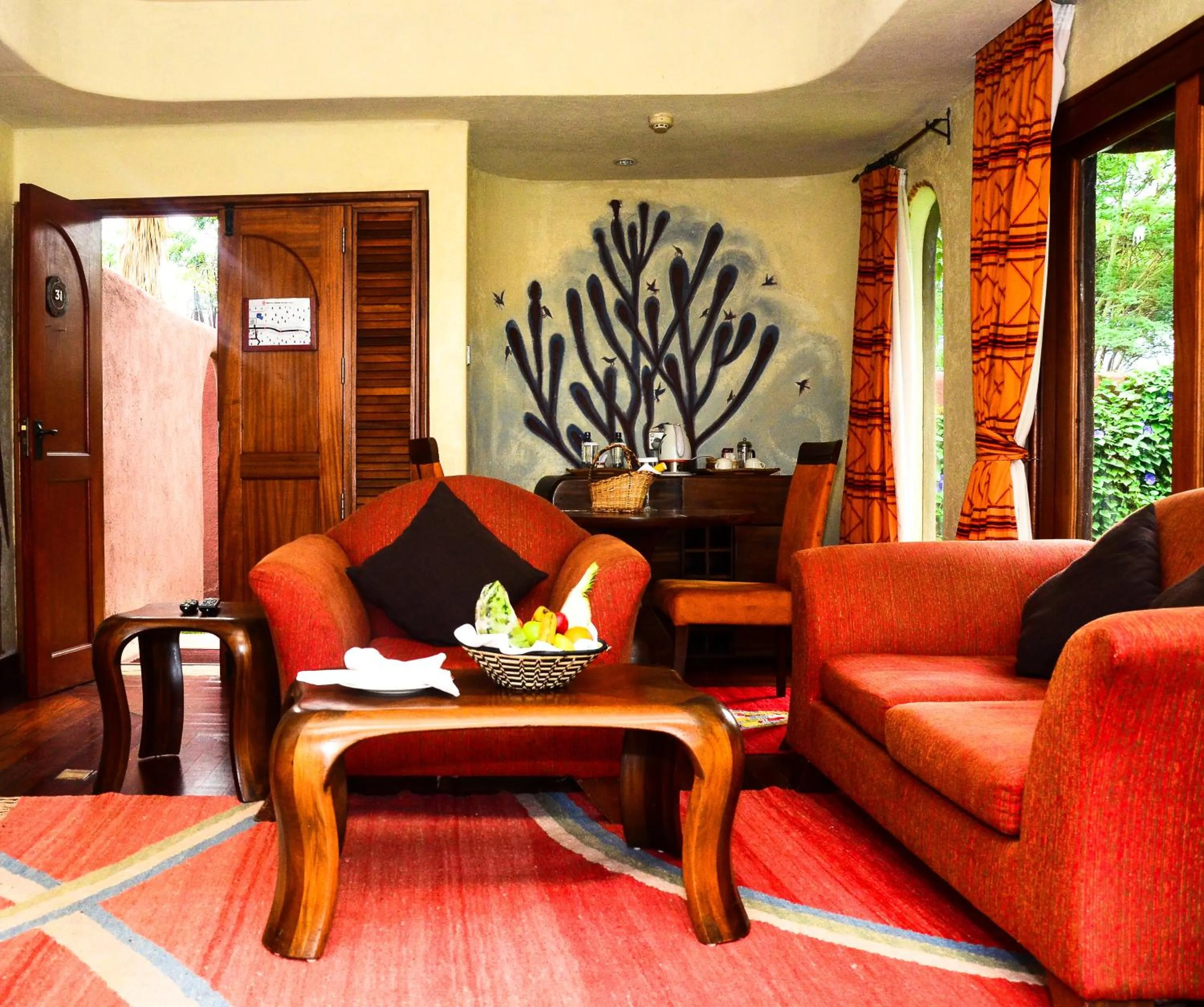 Living room in Amboseli Serena Safari Lodge
