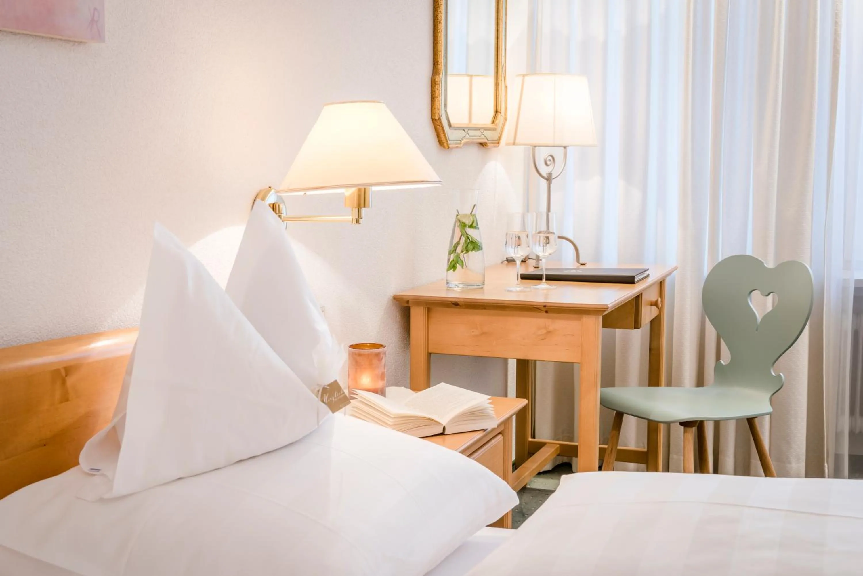 Decorative detail, Bed in Cresta.Alpin.Sport.Hotel