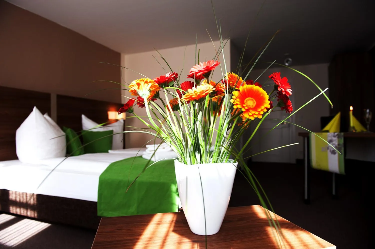 Decorative detail, Bed in Hotel Adler