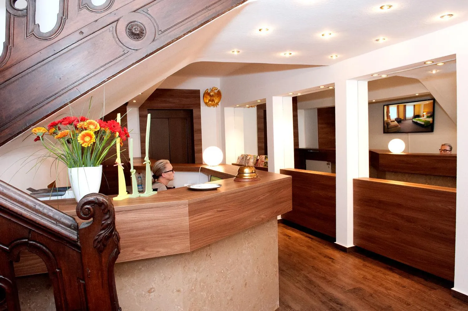 Lobby or reception in Hotel Adler