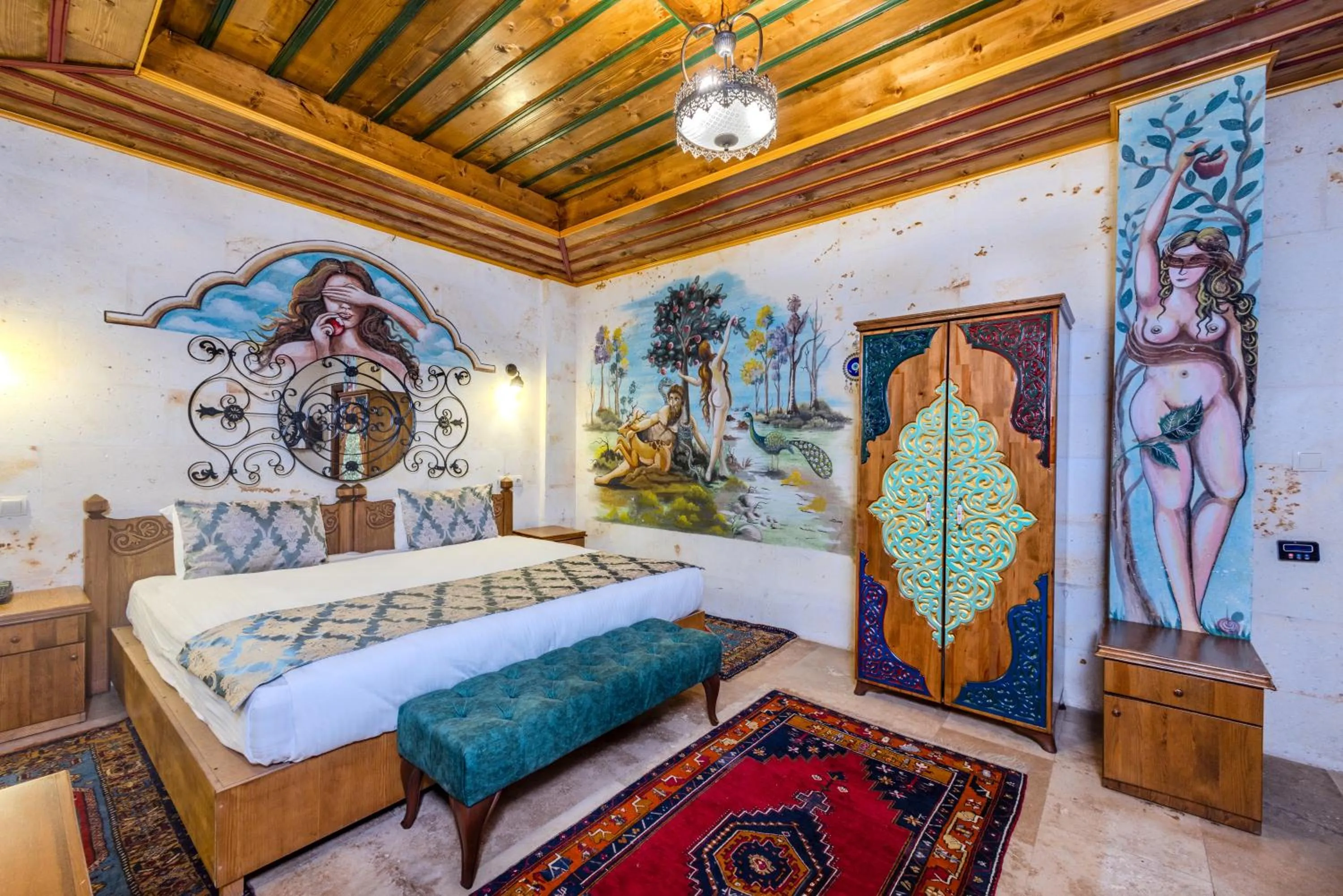 Bedroom, Bed in Çakıltaşı Evi Otel Spa