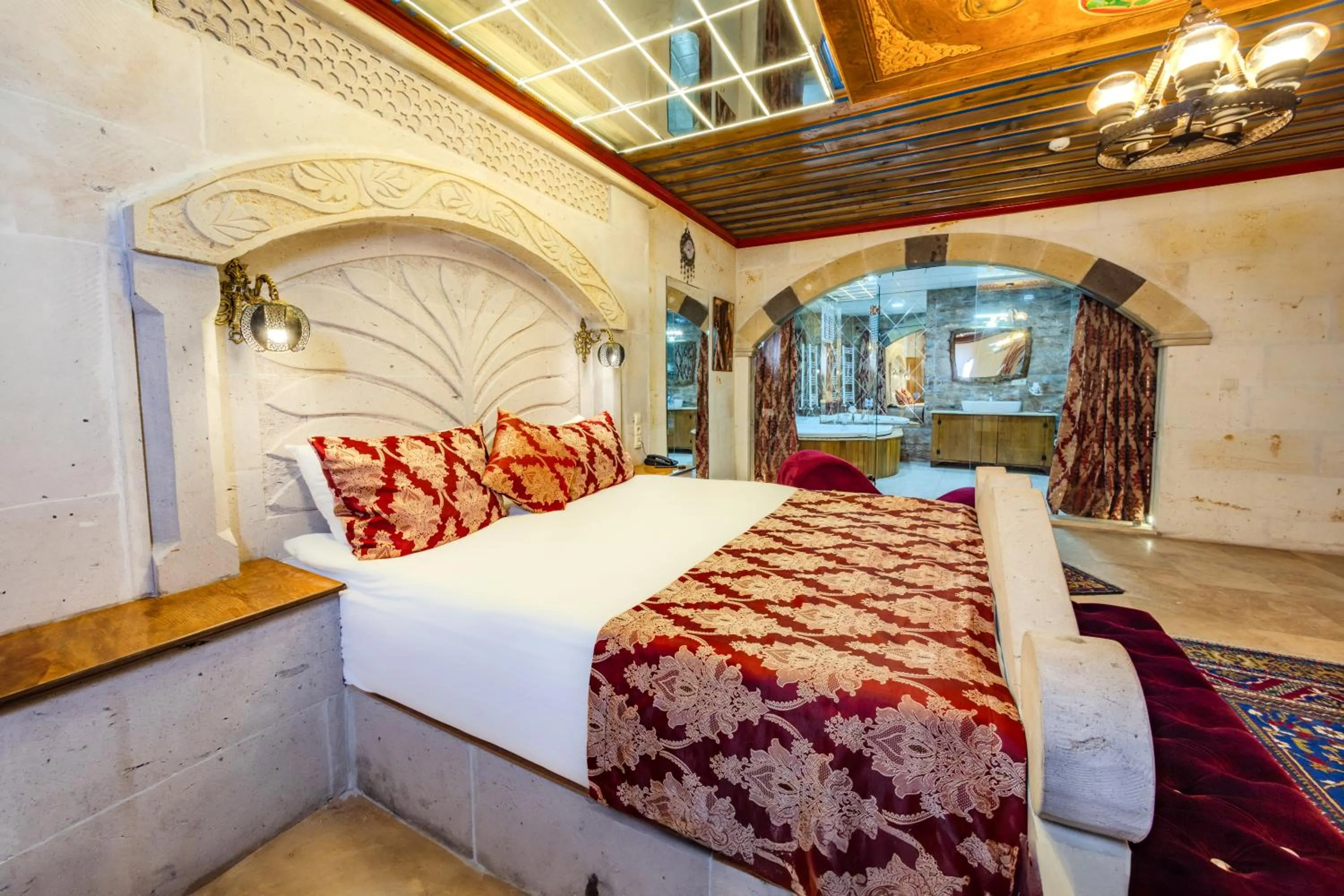 Bed in Çakıltaşı Evi Otel Spa
