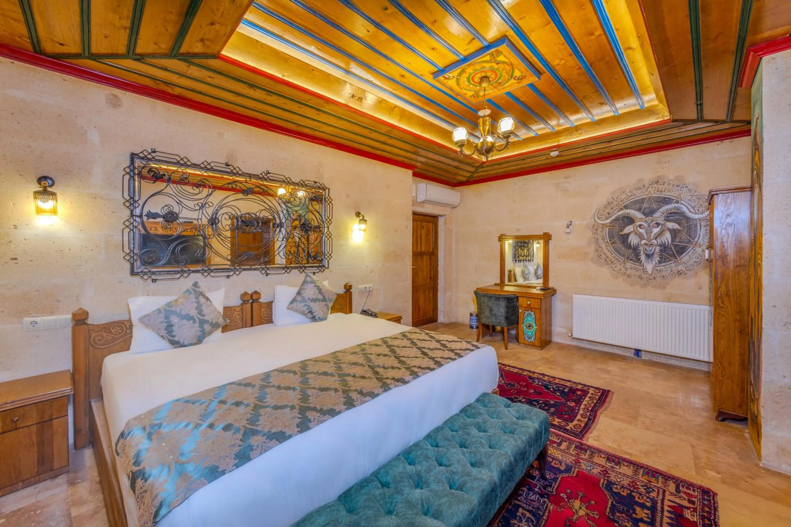 Bed in Çakıltaşı Evi Otel Spa